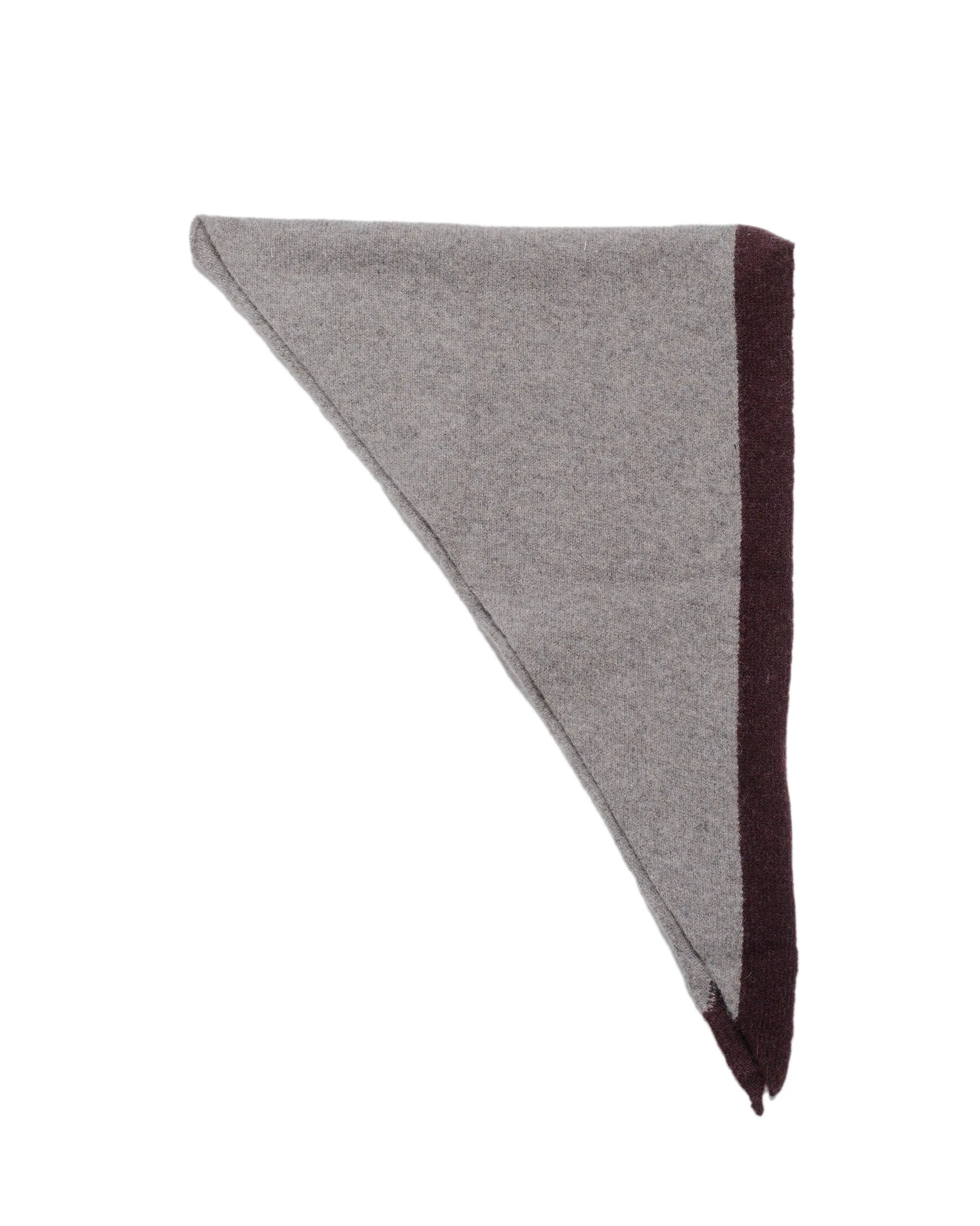 MHL Tipped Scout Scarf Lambswool Pebble/Mahogany sold by Lost & Found product image thumbnail 2