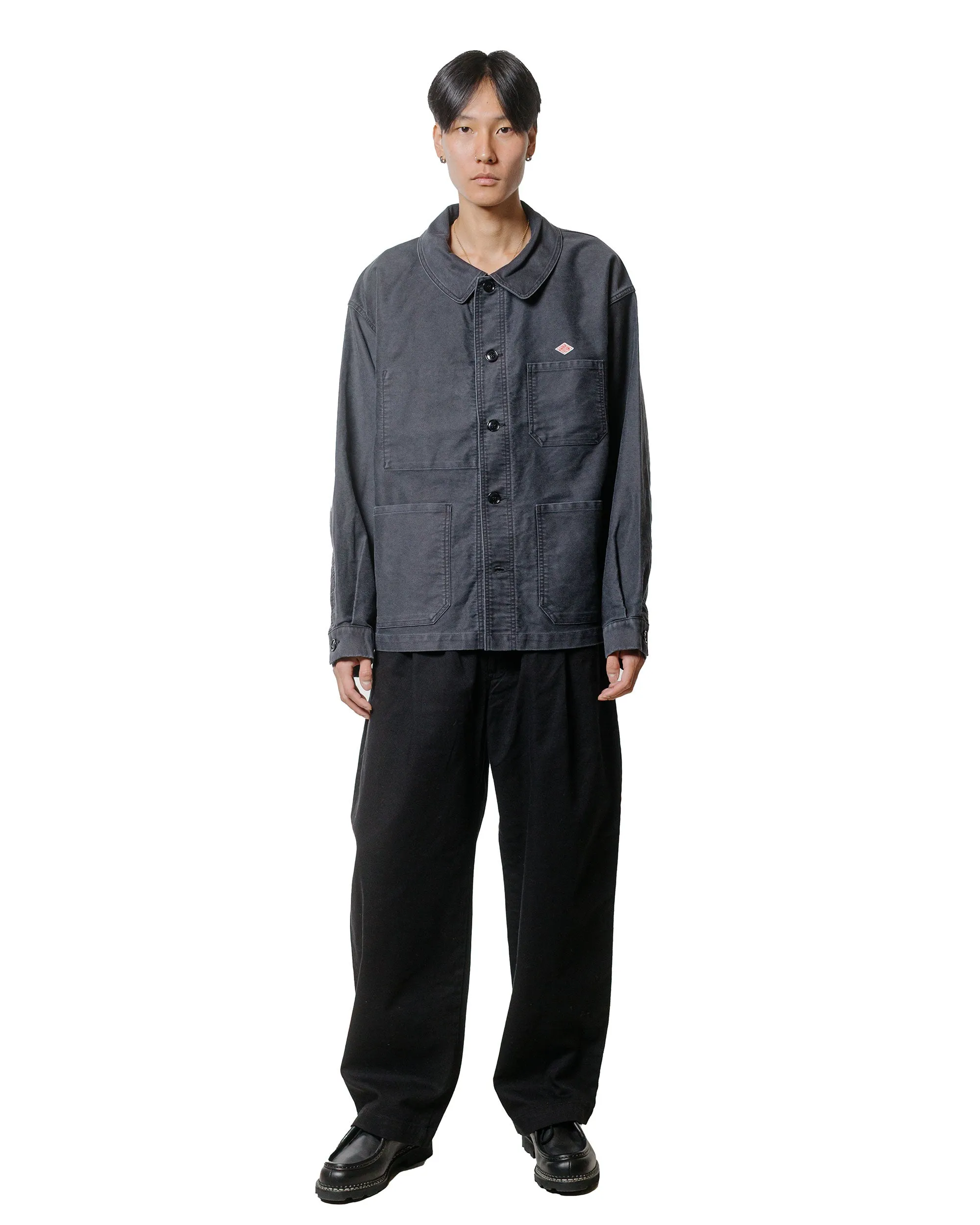 Danton Sulfur Dye Heavy Moleskin Wide Coveralls Black sold by Lost & Found product image thumbnail 4