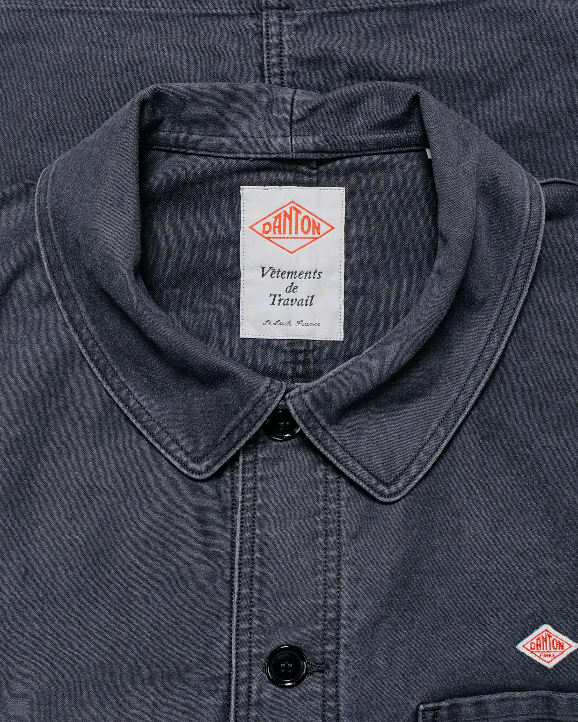 Danton Sulfur Dye Heavy Moleskin Wide Coveralls Black sold by Lost & Found product image thumbnail 5