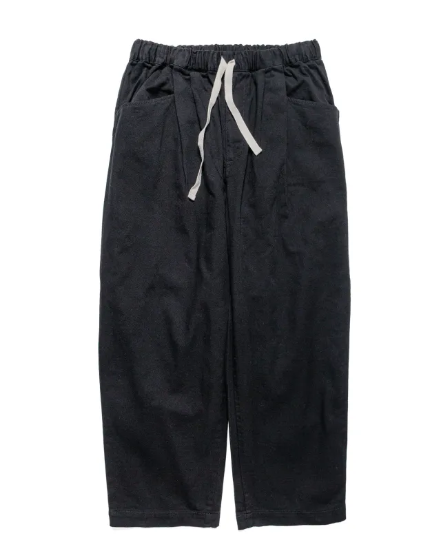 Danton 10/- Loose Chino Tuck Pants Black sold by Lost & Found
