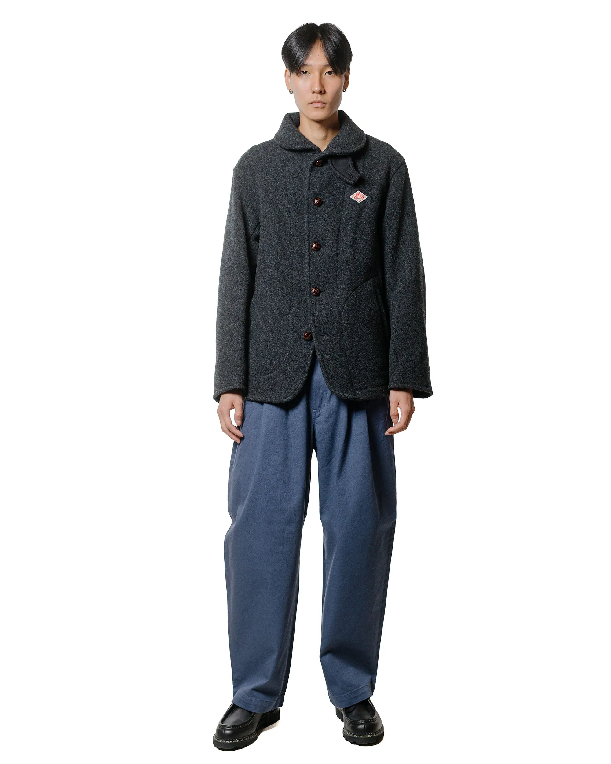 Danton 10/- Loose Chino Tuck Pants Blue sold by Lost & Found product image thumbnail 4