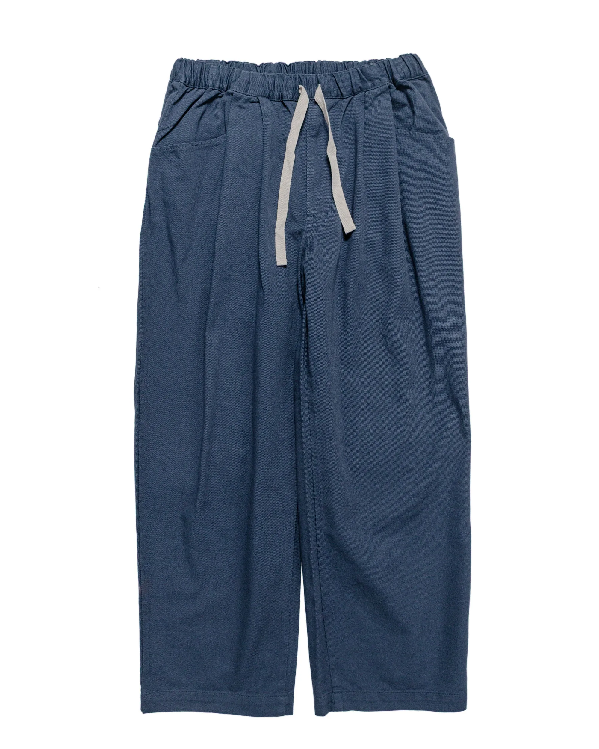 Danton 10/- Loose Chino Tuck Pants Blue sold by Lost & Found