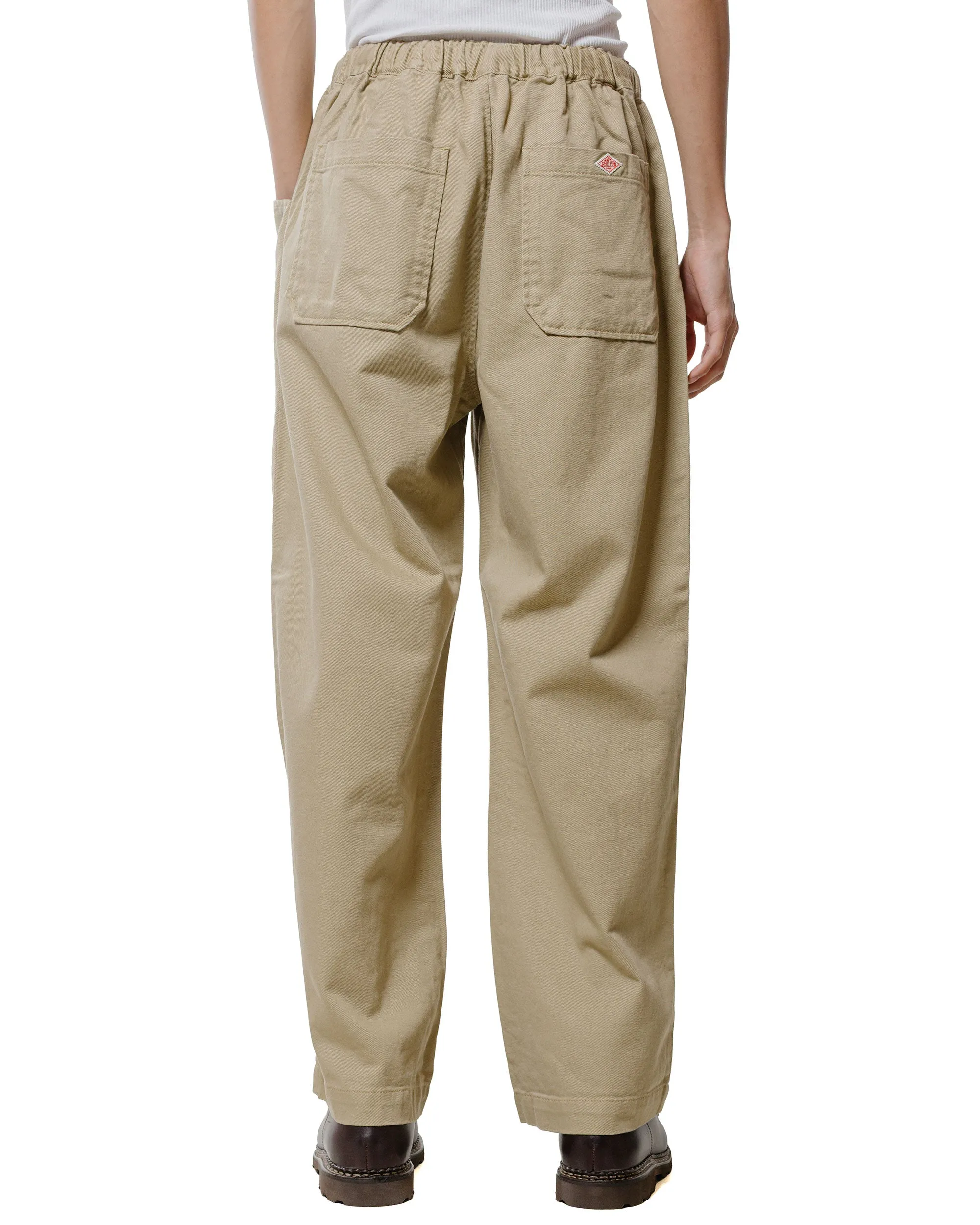 Danton 10/- Loose Chino Tuck Pants Beige sold by Lost & Found product image thumbnail 3