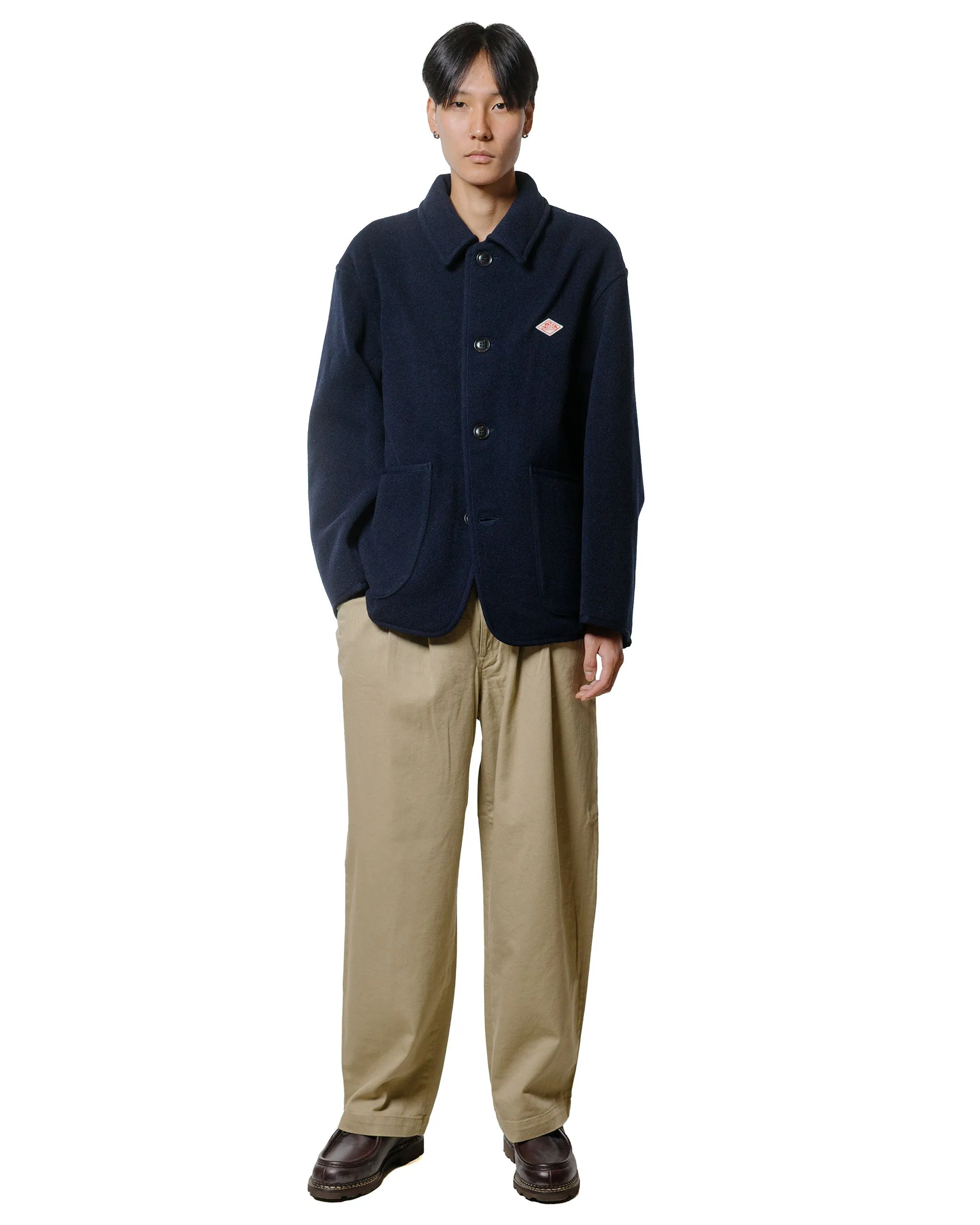 Danton 10/- Loose Chino Tuck Pants Beige sold by Lost & Found product image thumbnail 4
