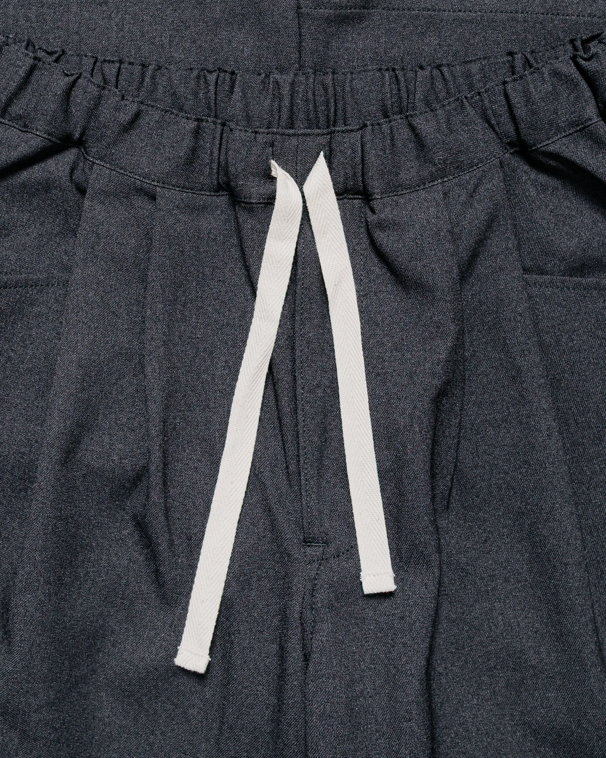 Danton Polyester Flannel Tuck Pants Dark Green/Grey sold by Lost & Found product image thumbnail 5
