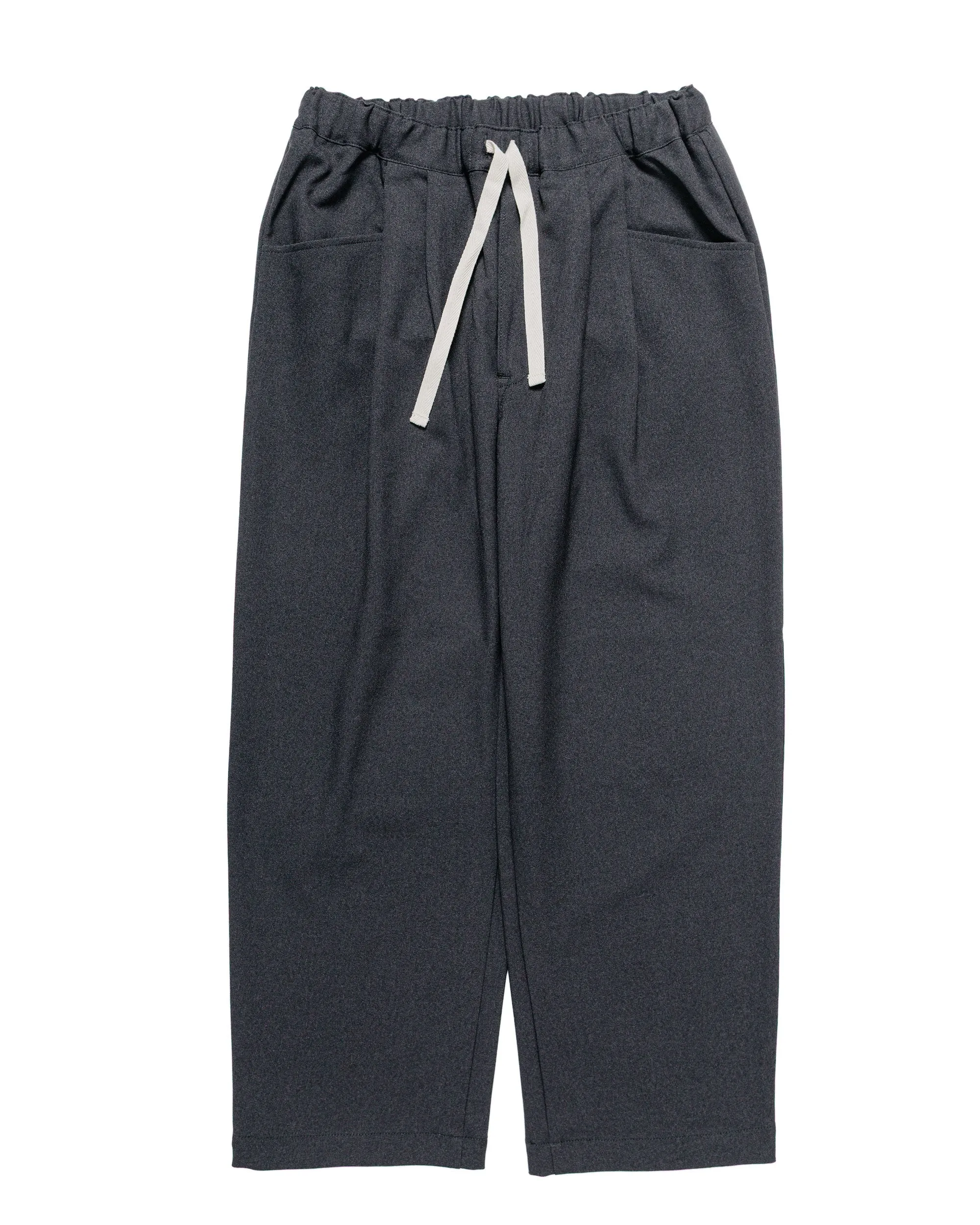 Danton Polyester Flannel Tuck Pants Dark Green/Grey sold by Lost & Found