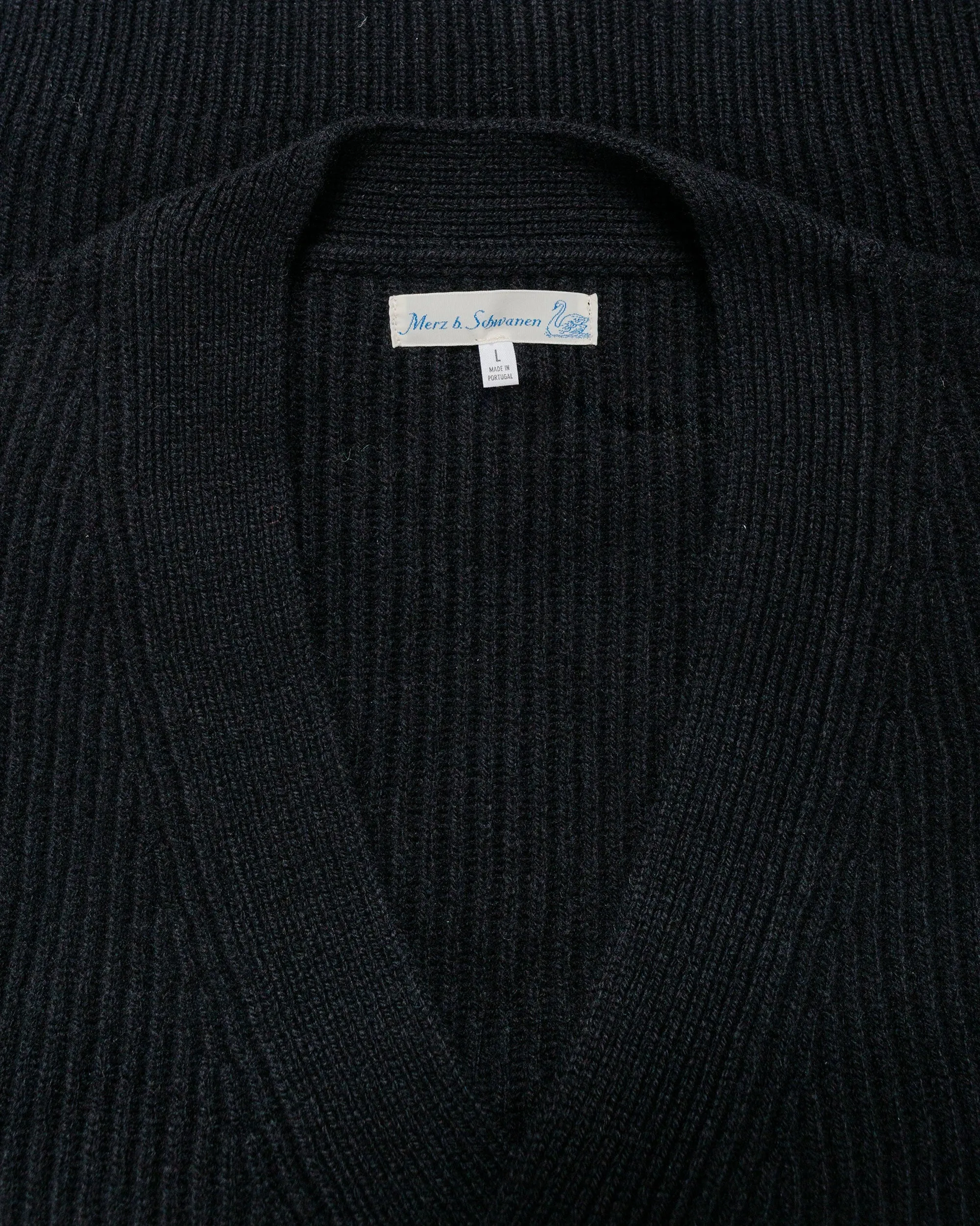 Merz B. Schwanen LOCG02 Cardigan Deep Black sold by Lost & Found product image thumbnail 4