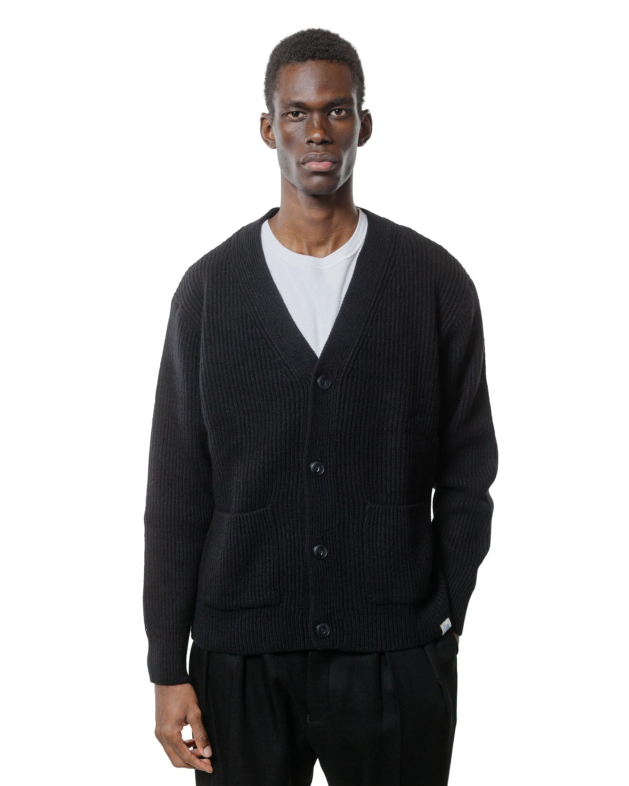 Merz B. Schwanen LOCG02 Cardigan Deep Black sold by Lost & Found product image thumbnail 2