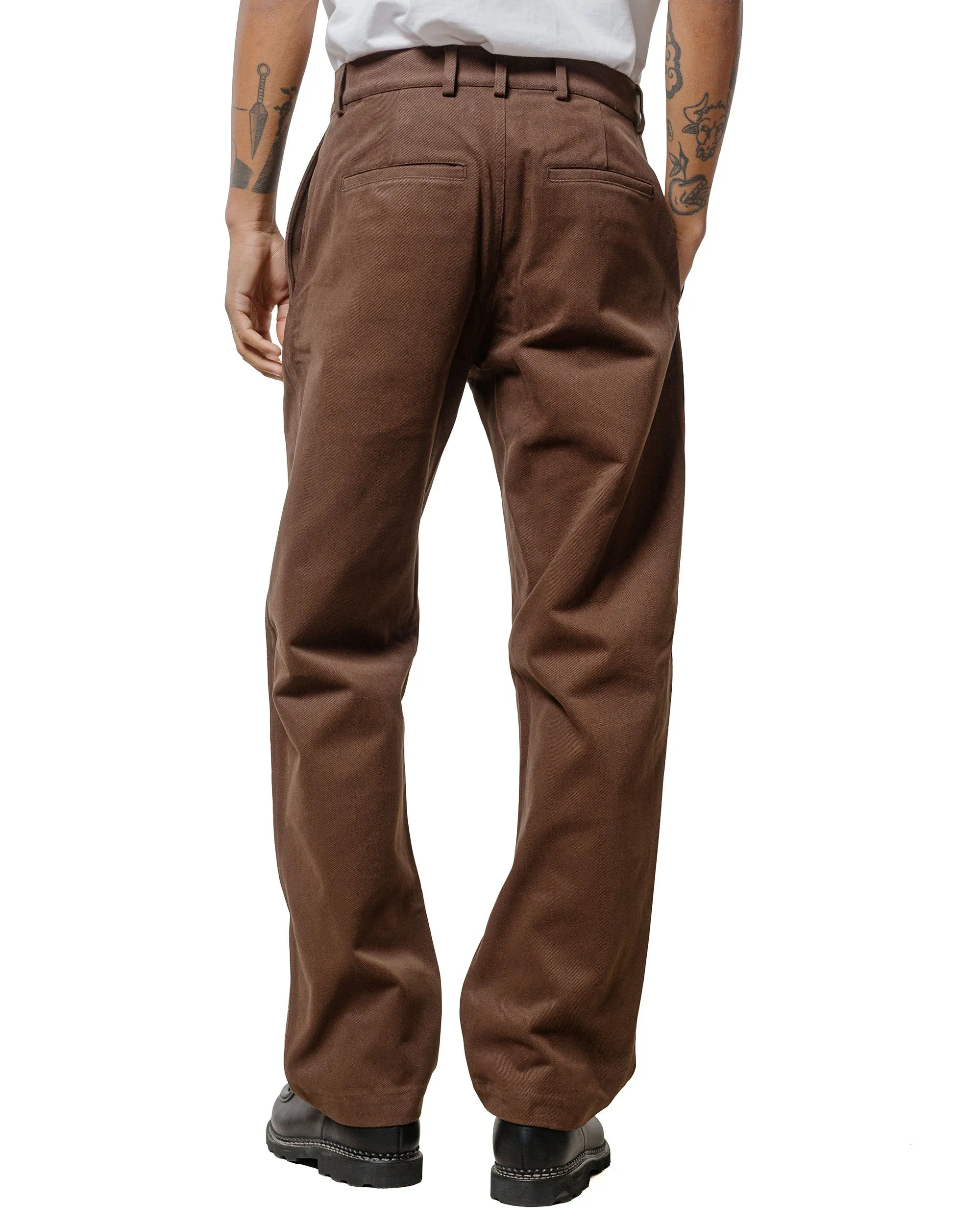 De Bonne Facture Balloon Trousers Heavy Cotton Drill Bark Brown sold by Lost & Found product image thumbnail 3