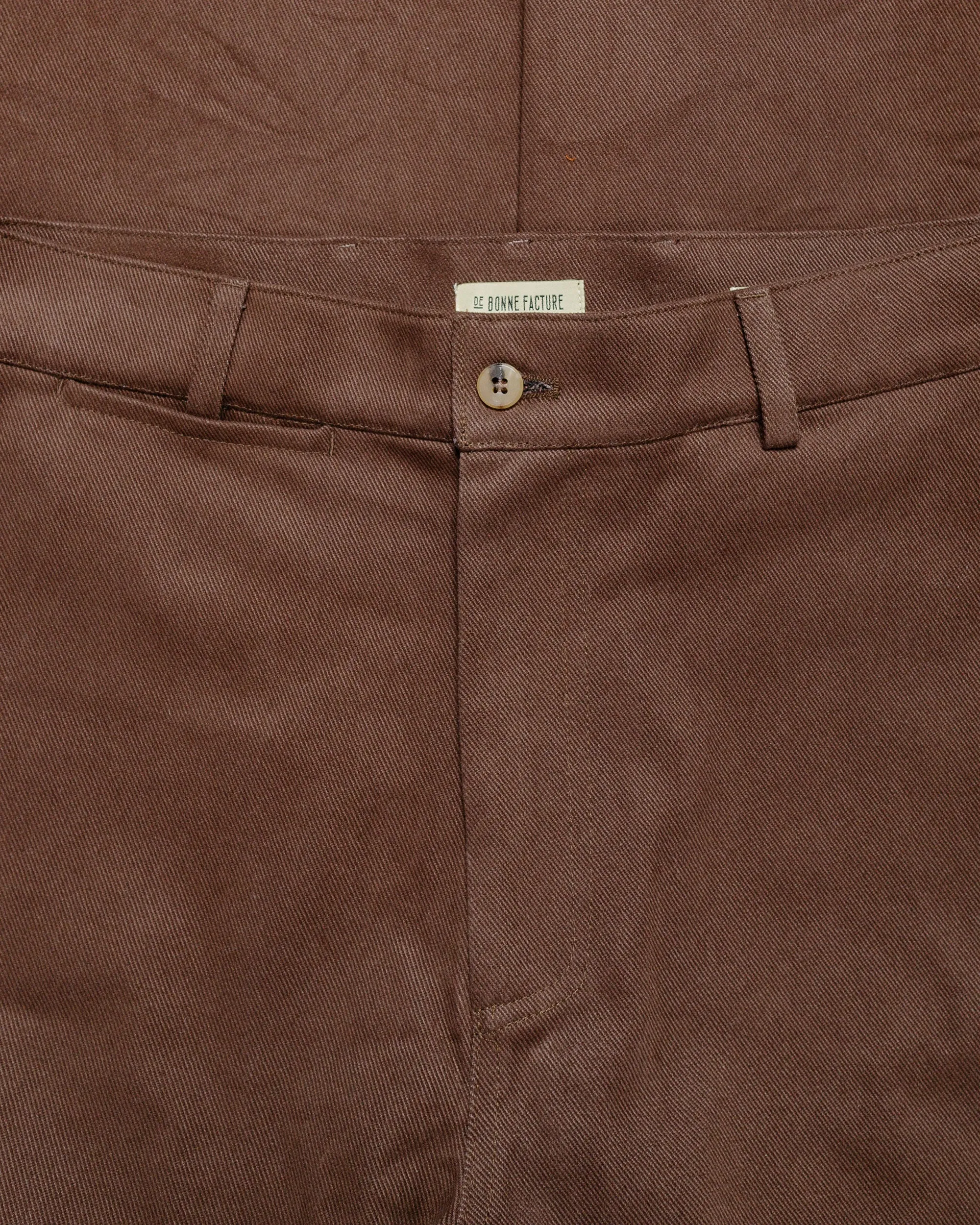De Bonne Facture Balloon Trousers Heavy Cotton Drill Bark Brown sold by Lost & Found product image thumbnail 5