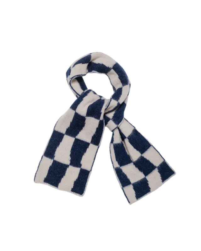 Howlin' Mini Checkerboard Scarf Navy sold by Lost & Found
