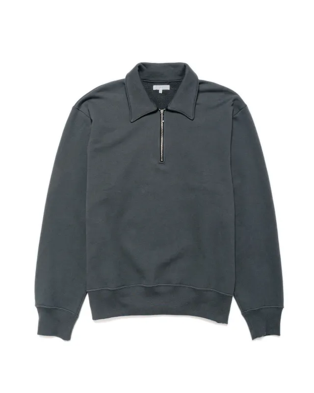 Lady White Co. Cotton Quarter Zip Sweatshirt Faded Black sold by Lost & Found