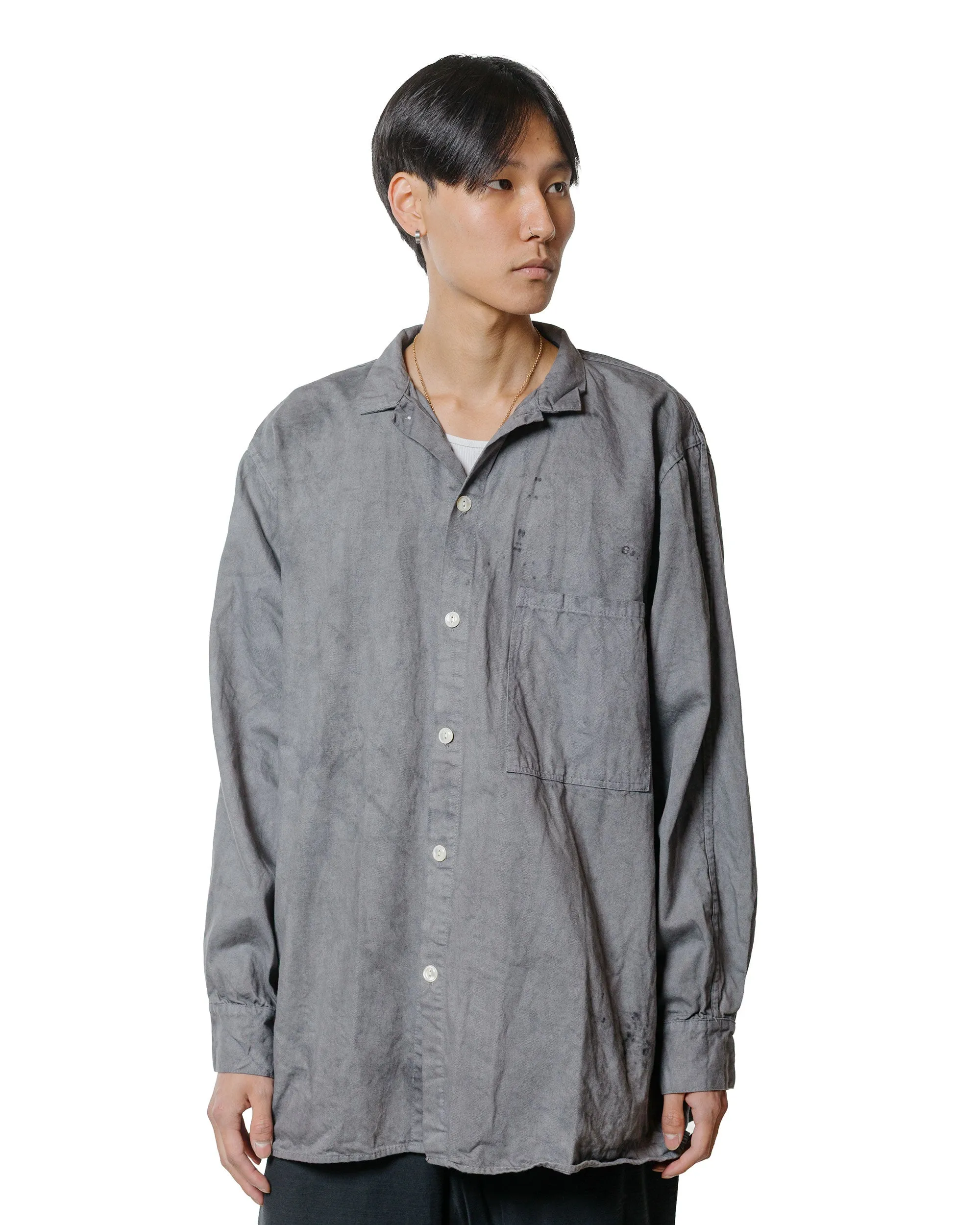 Tender Type 471 Plastron Shirt Clean Cotton Drill Chestnut Dyed sold by Lost & Found product image thumbnail 2