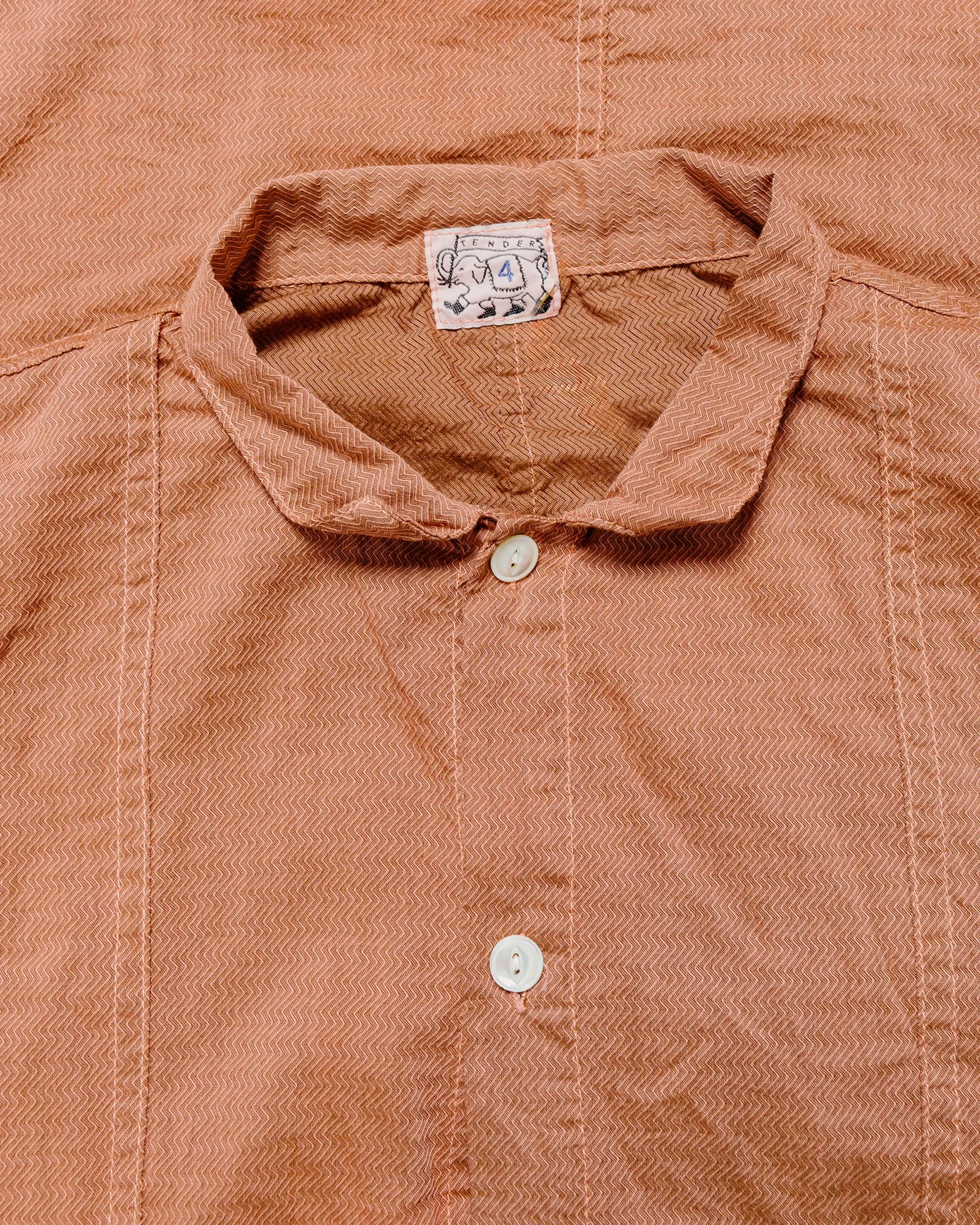 Tender Type 439 Stole Pocket Butterfly Shirt Thunderbolt Cotton Cambric Turkey Red Dyed sold by Lost & Found product image thumbnail 5