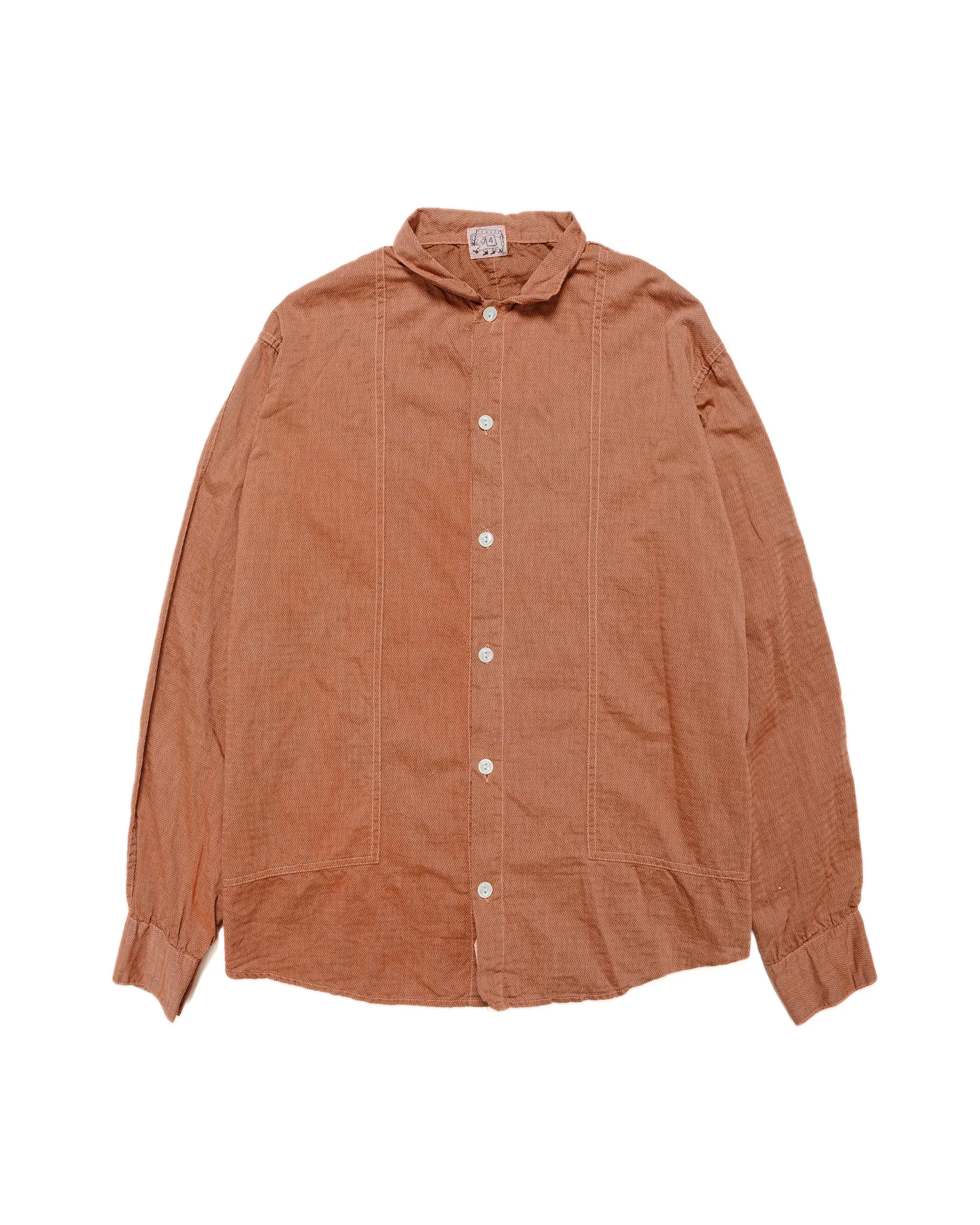 Tender Type 439 Stole Pocket Butterfly Shirt Thunderbolt Cotton Cambric Turkey Red Dyed sold by Lost & Found