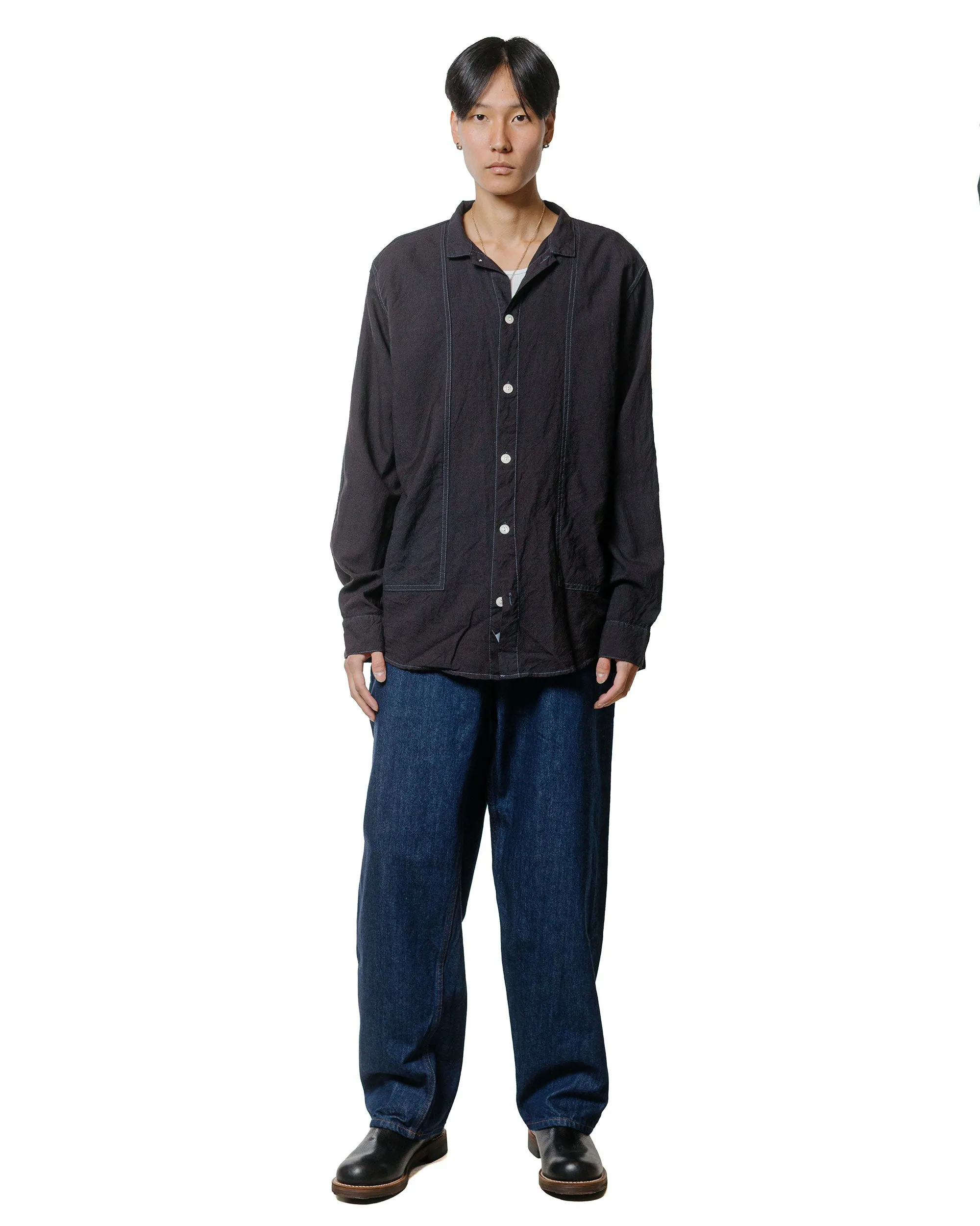 Tender Type 439 Stole Pocket Butterfly Shirt Wool Calico Black Hole sold by Lost & Found product image thumbnail 4