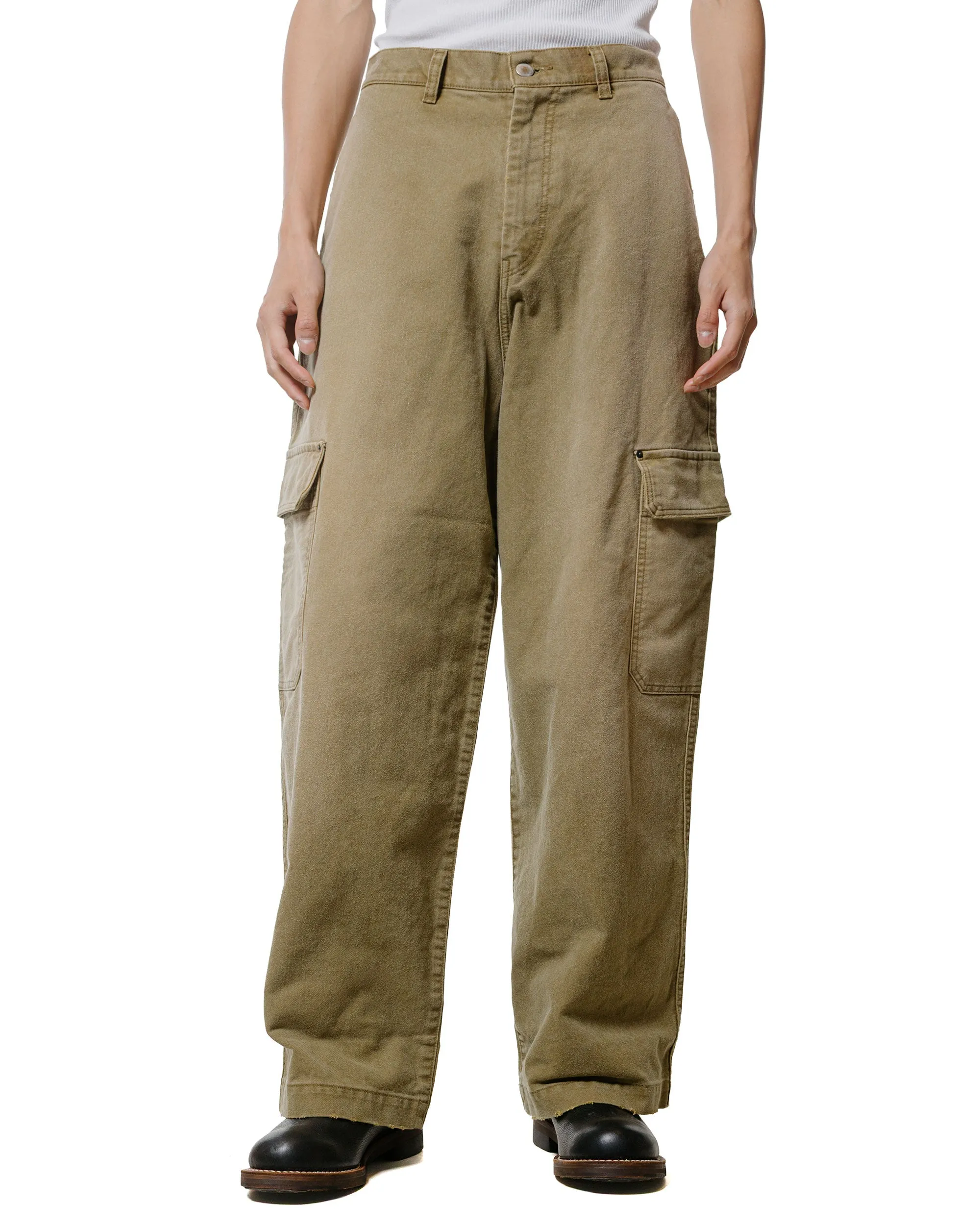 ssstein Sulfur Dyed Whip Cord Vintage Trousers Khaki sold by Lost & Found product image thumbnail 2