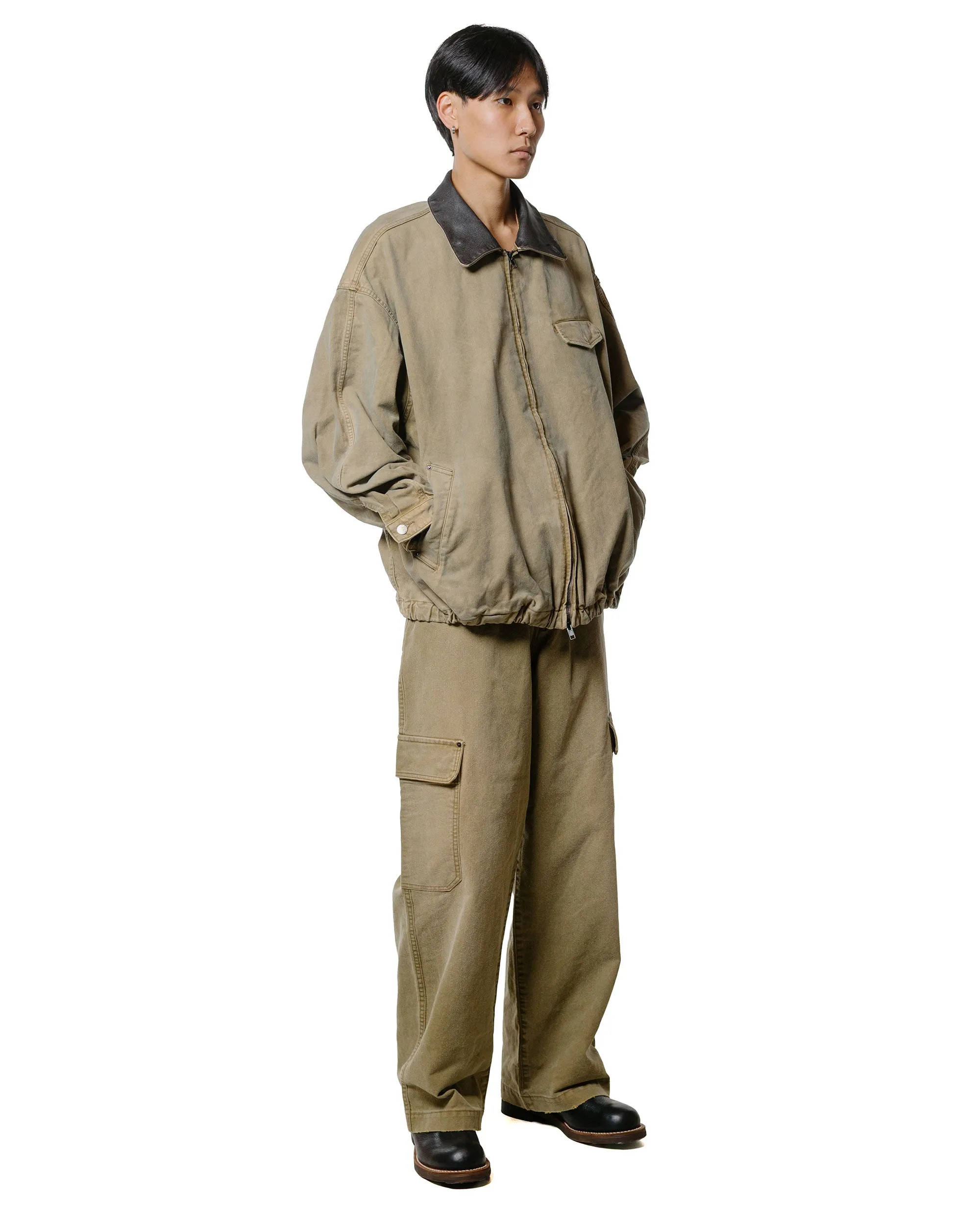 ssstein Sulfur Dyed Whip Cord Vintage Trousers Khaki sold by Lost & Found product image thumbnail 5