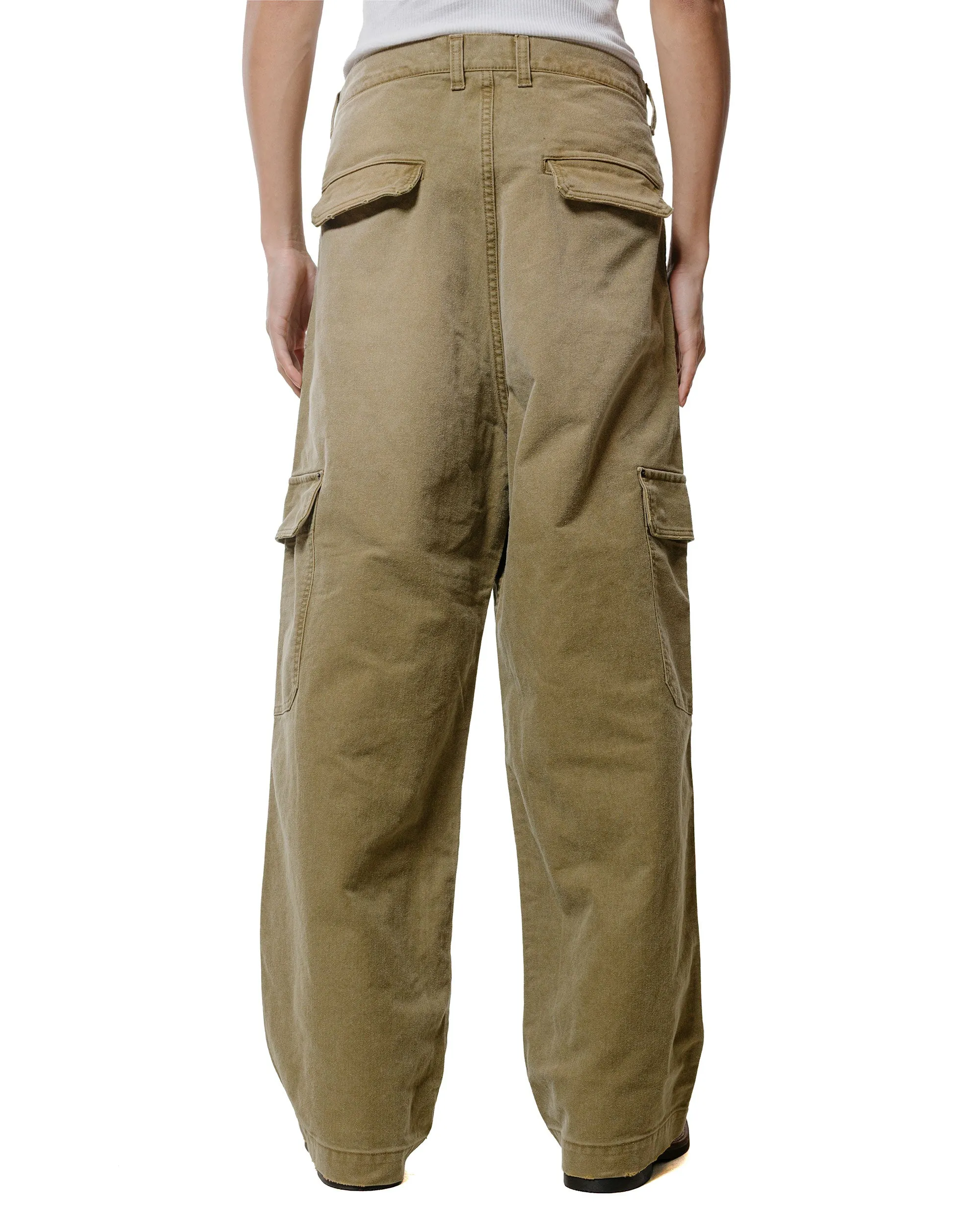 ssstein Sulfur Dyed Whip Cord Vintage Trousers Khaki sold by Lost & Found product image thumbnail 3