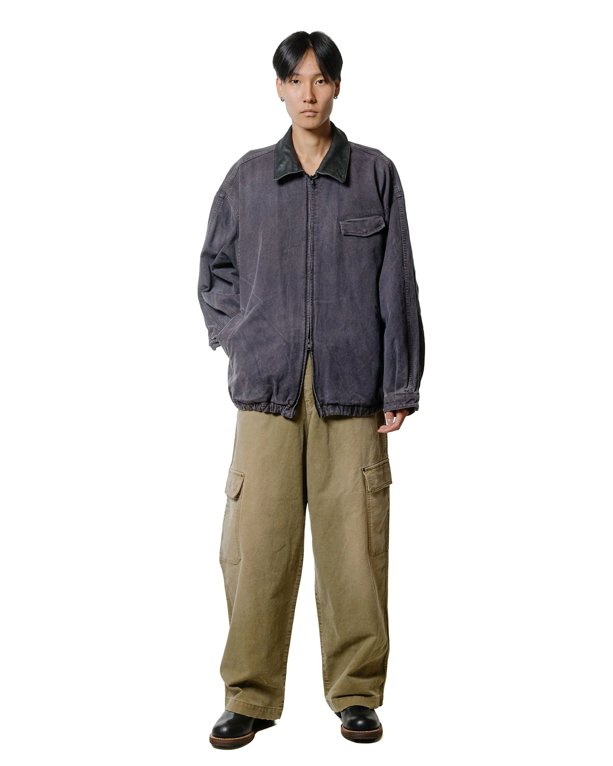 ssstein Sulfur Dyed Whip Cord Vintage Zip Jacket Black sold by Lost & Found product image thumbnail 5