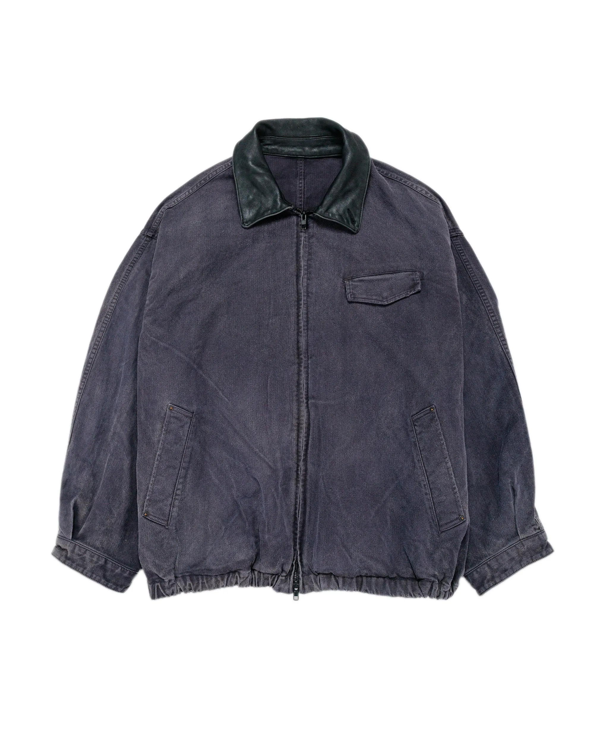 ssstein Sulfur Dyed Whip Cord Vintage Zip Jacket Black sold by Lost & Found