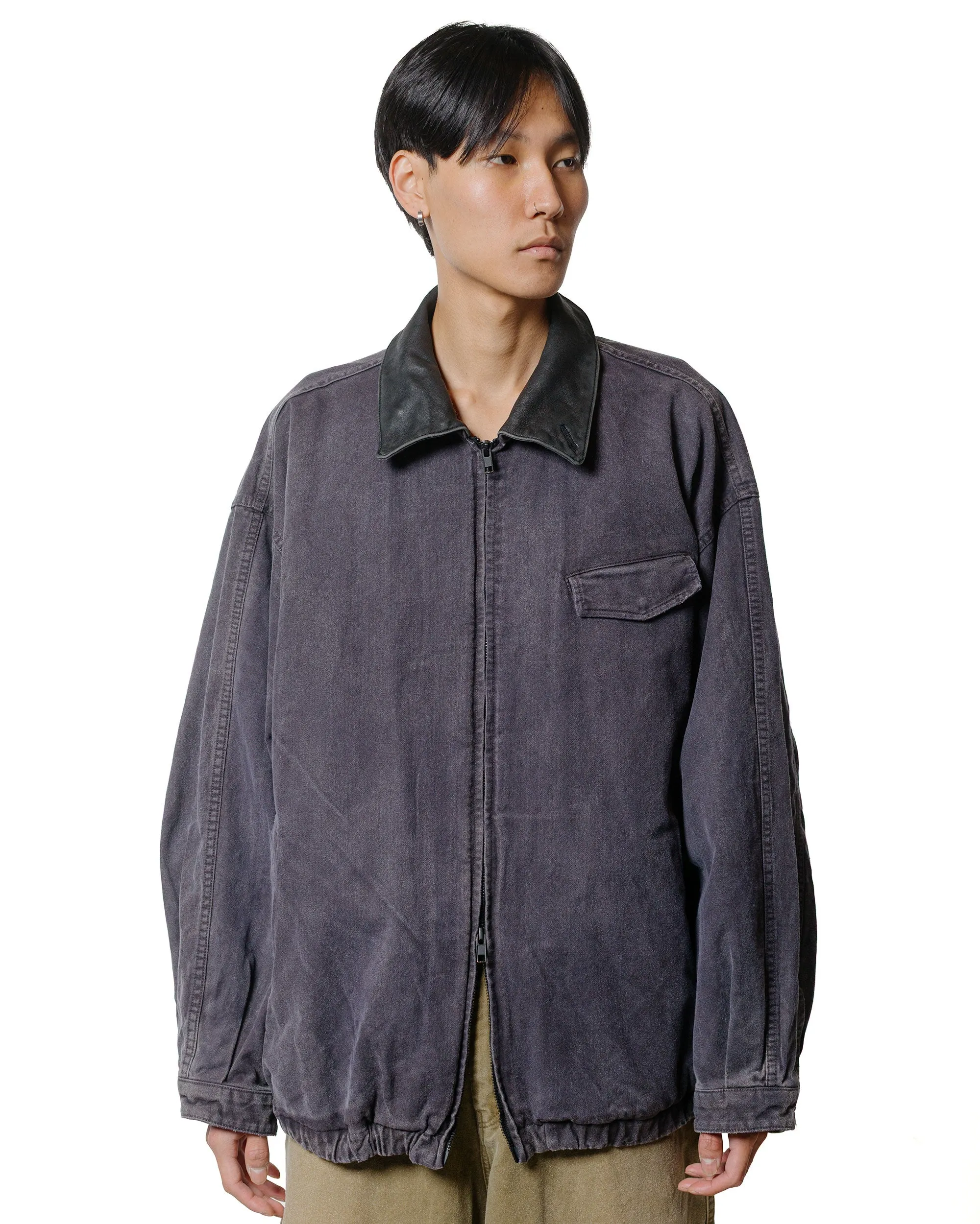 ssstein Sulfur Dyed Whip Cord Vintage Zip Jacket Black sold by Lost & Found product image thumbnail 3