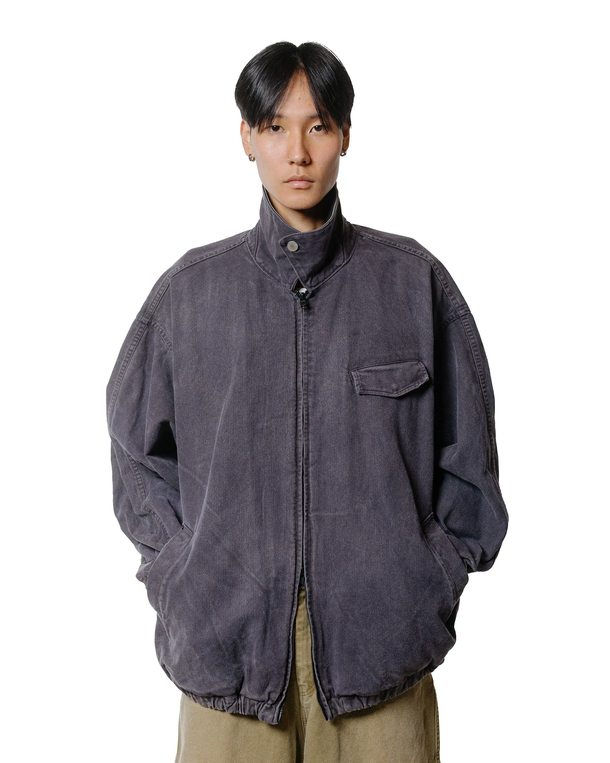 ssstein Sulfur Dyed Whip Cord Vintage Zip Jacket Black sold by Lost & Found product image thumbnail 2