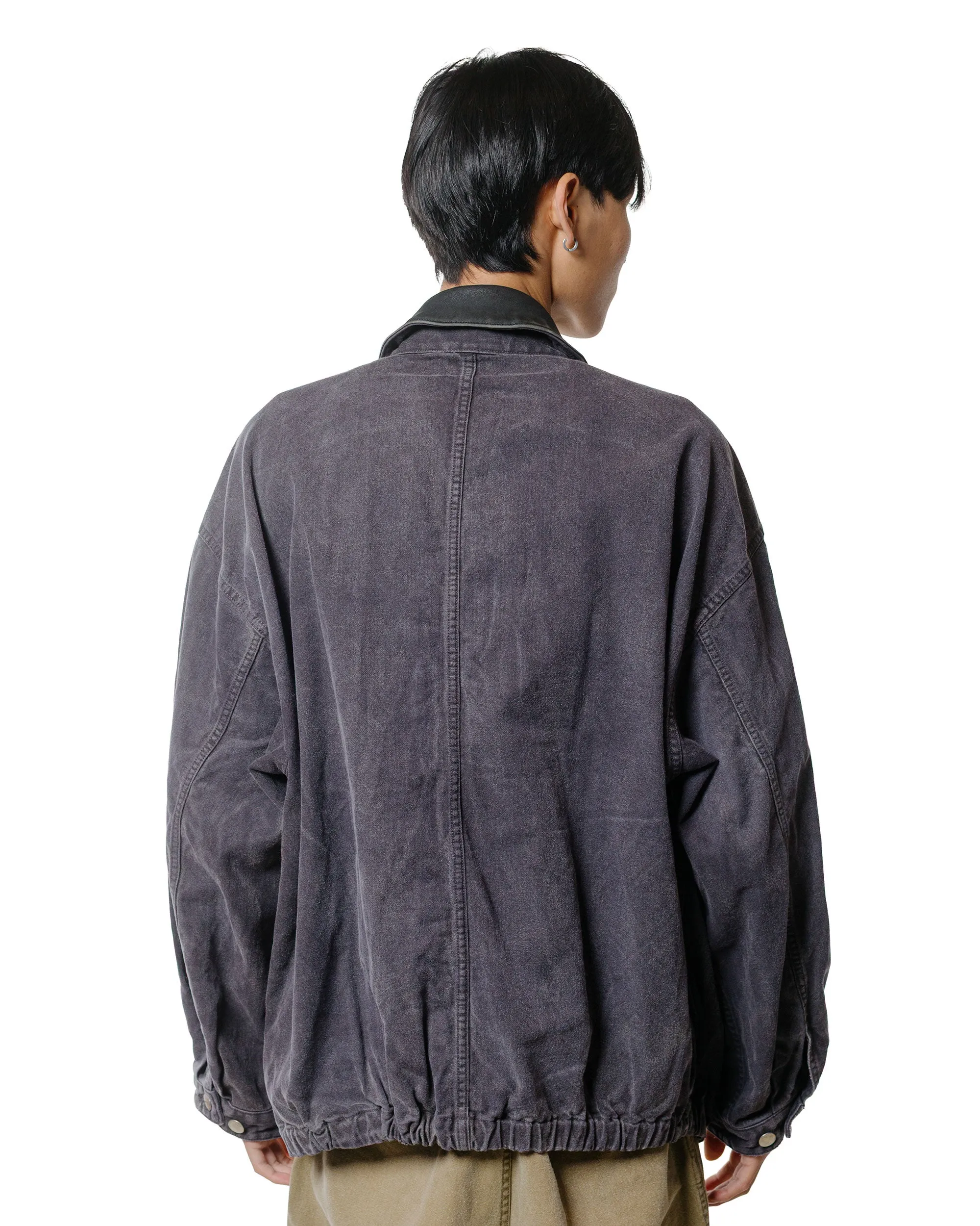 ssstein Sulfur Dyed Whip Cord Vintage Zip Jacket Black sold by Lost & Found product image thumbnail 4