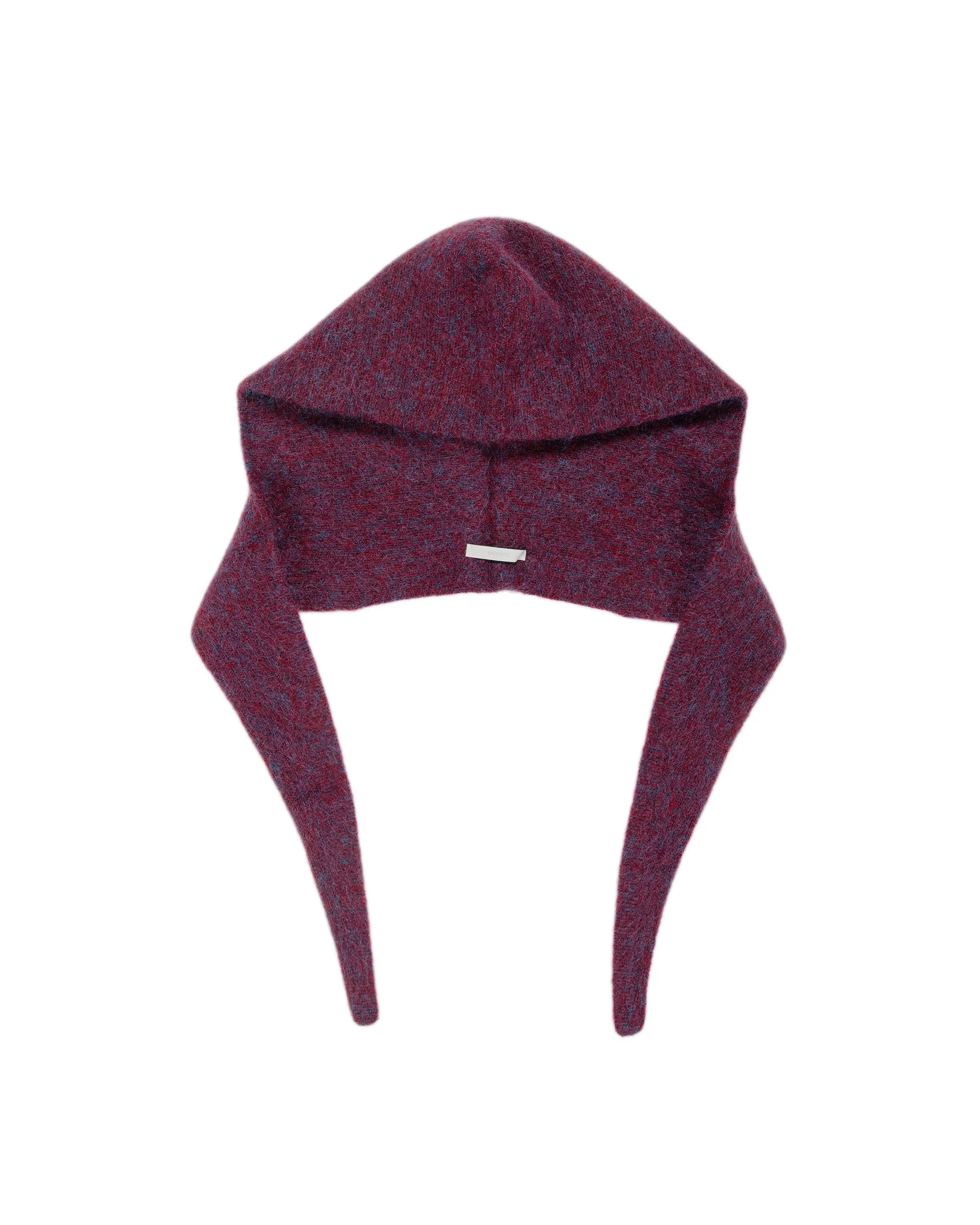 Amomento Hairy Balaclava Scarf Burgundy sold by Lost & Found product image thumbnail 2