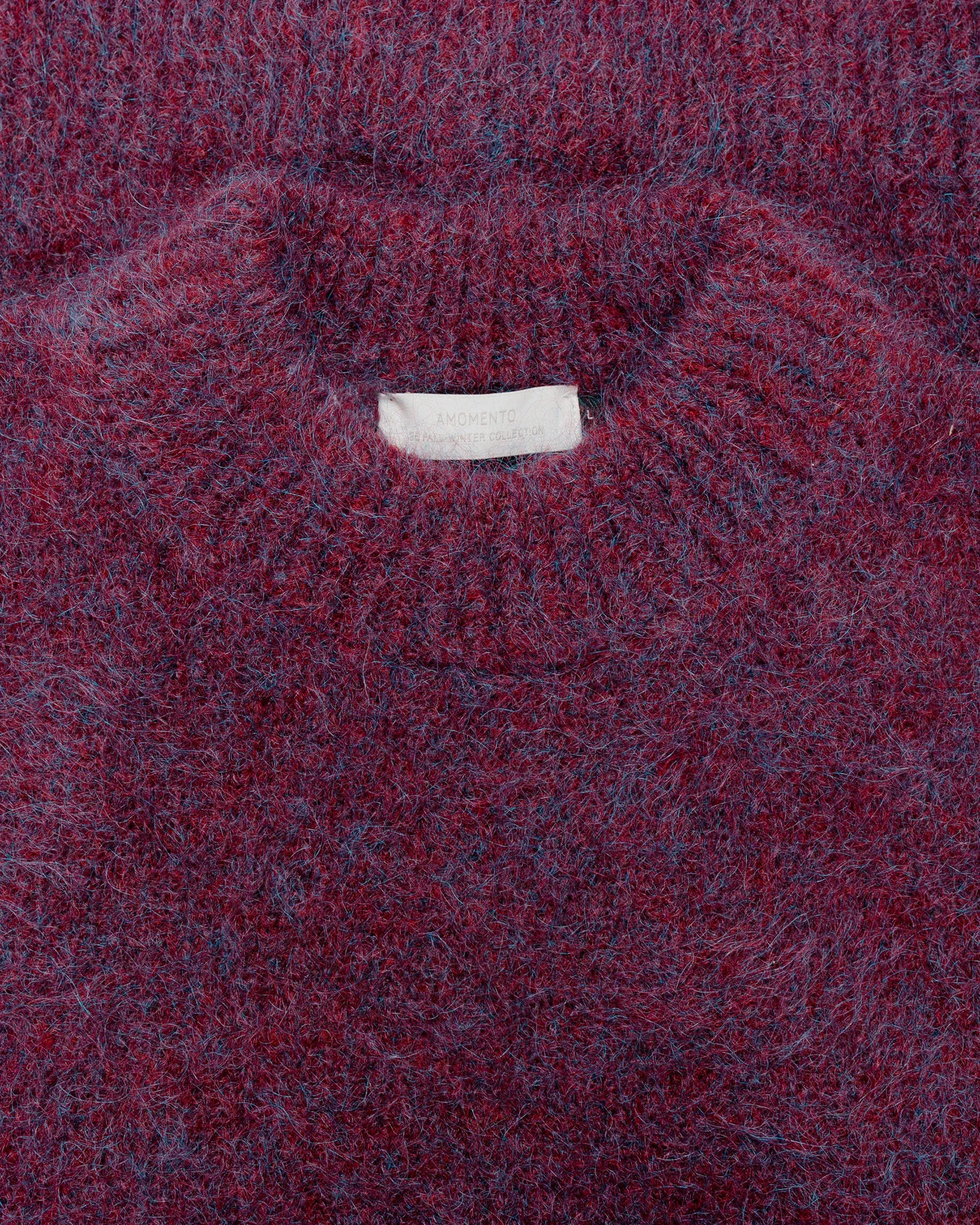 Amomento Hairy Rounded Pullover Burgundy sold by Lost & Found product image thumbnail 4