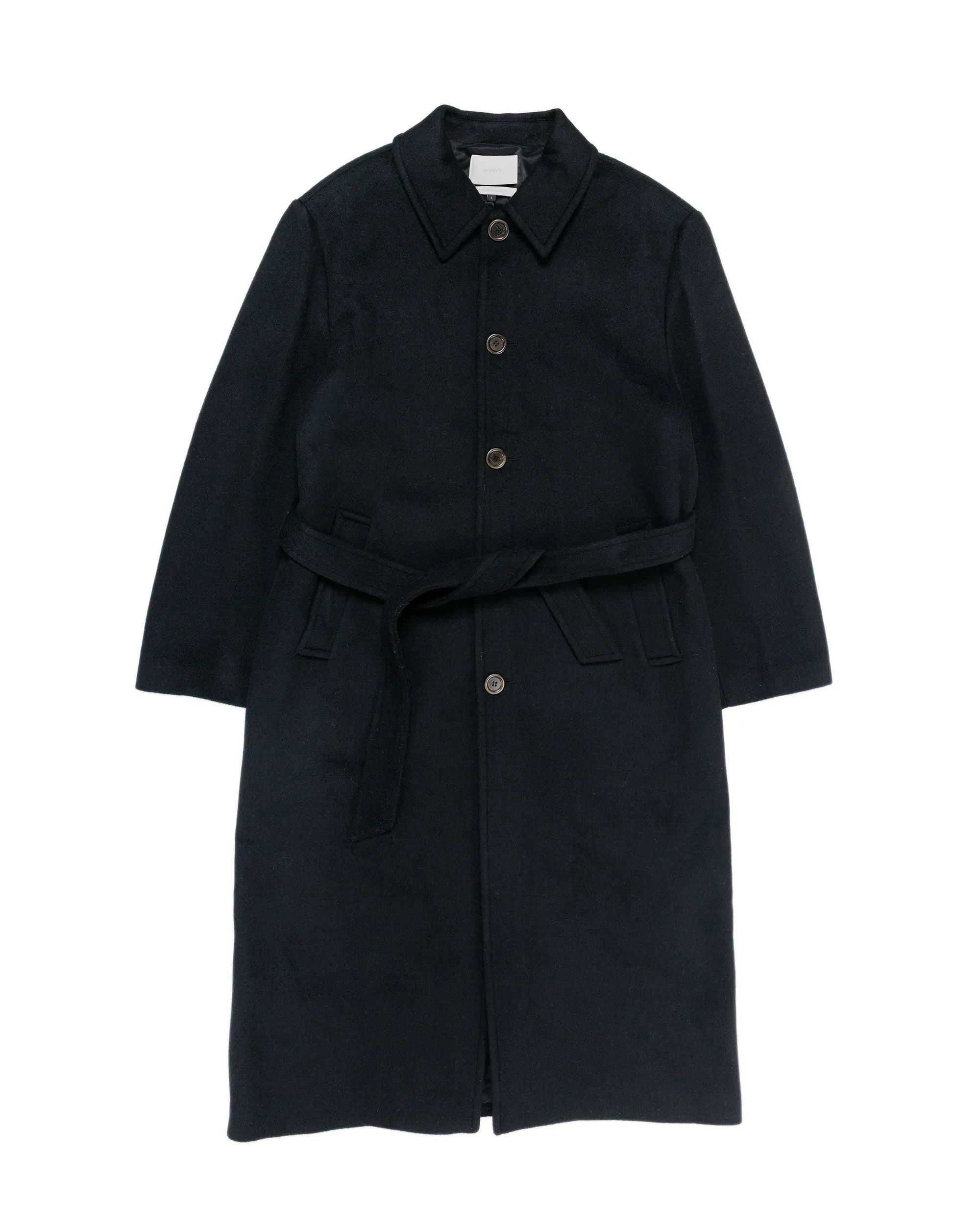 Amomento Single Breasted Long Coat Black sold by Lost & Found