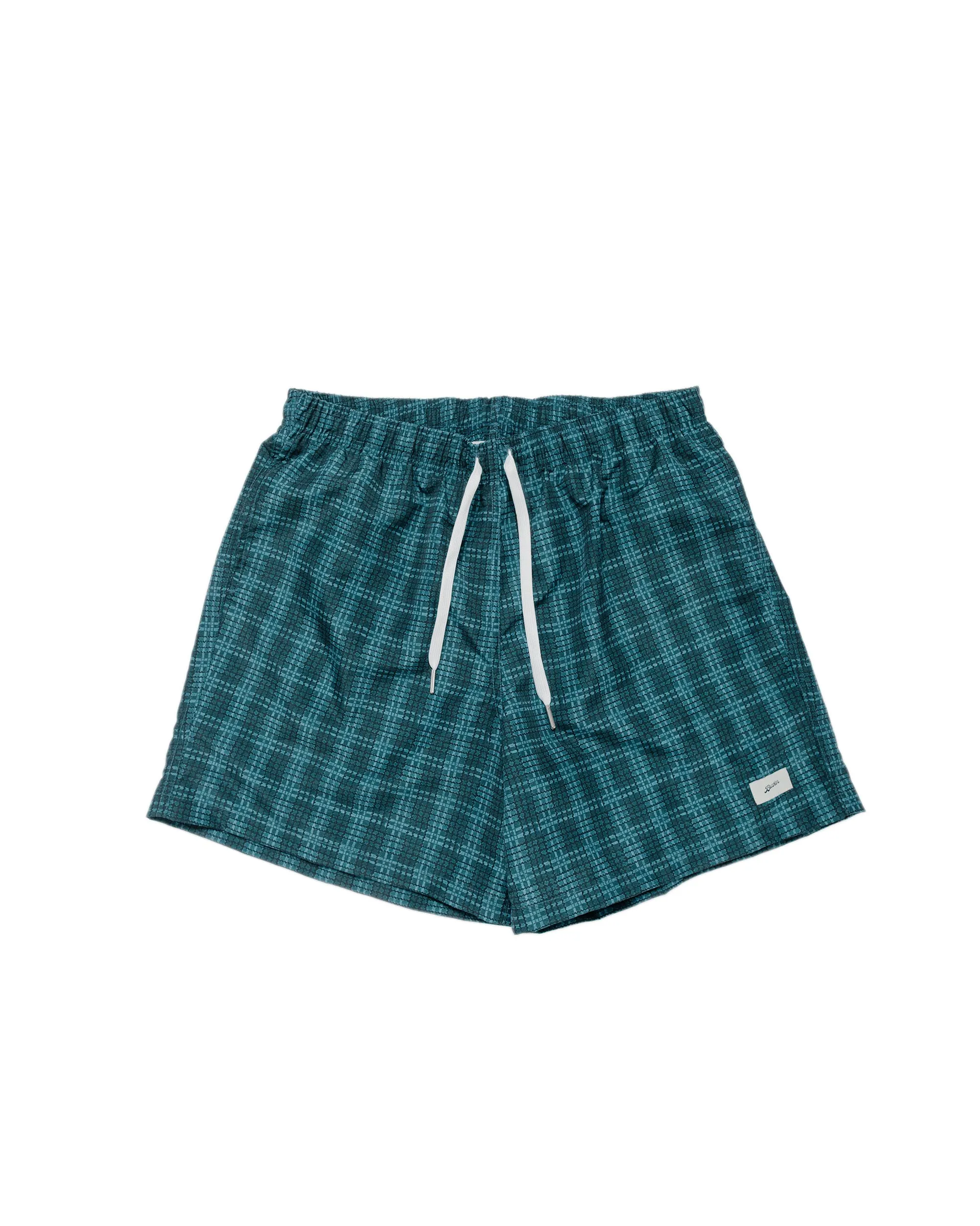 Bather Delta Tartan Swim Trunk sold by Lost & Found