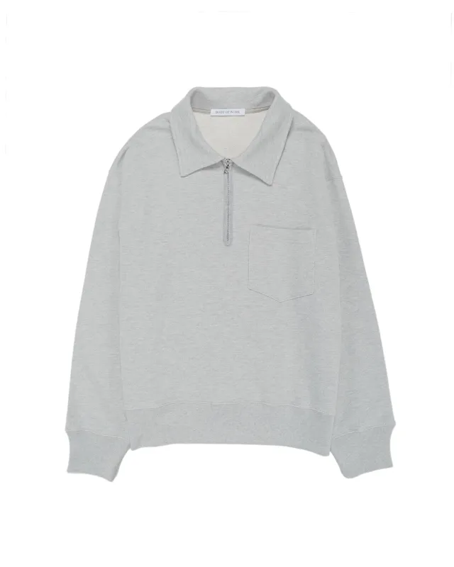 Body of Work Myrtle Quarter-Zip Sweatshirt Heather Grey sold by Lost & Found