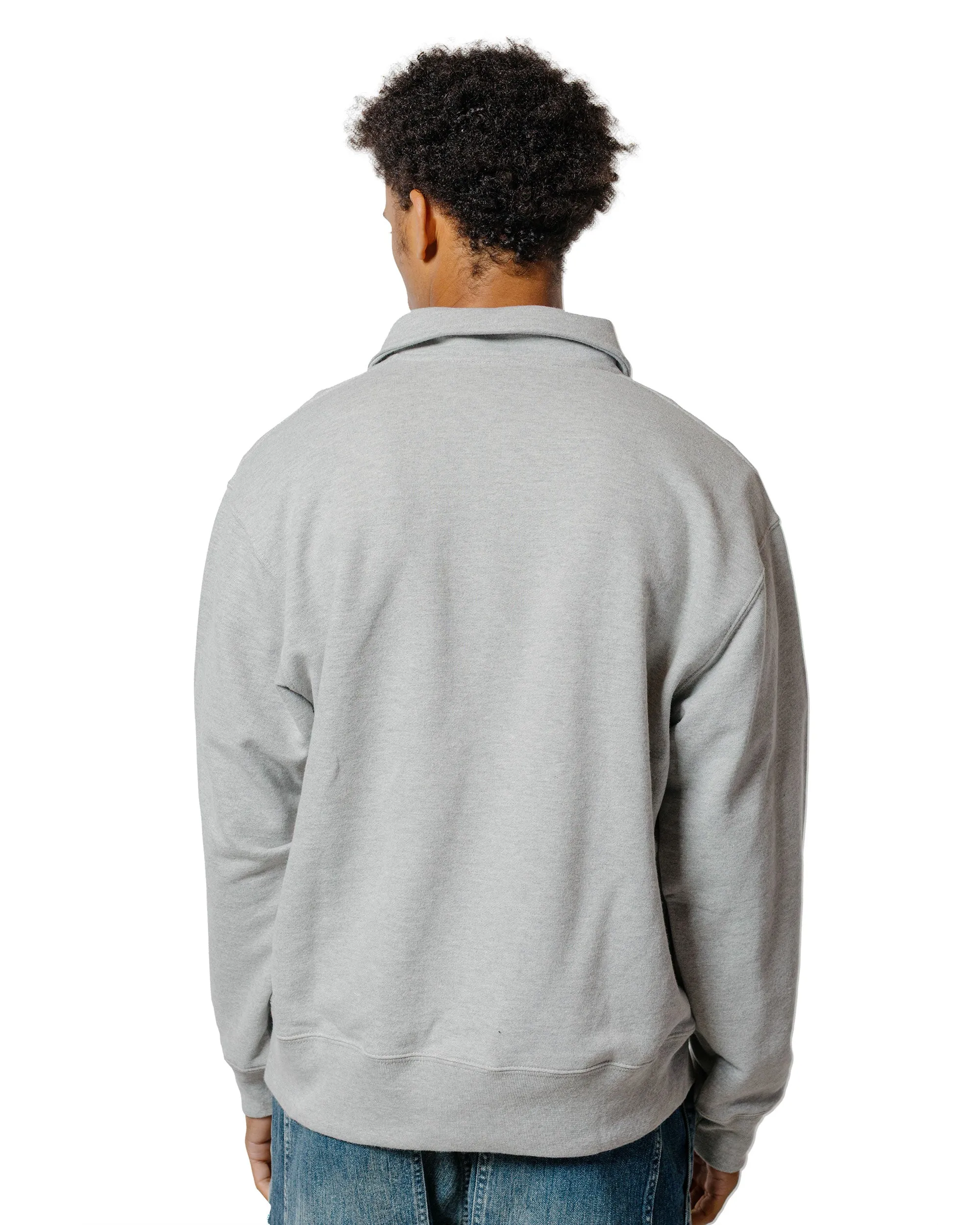 Body of Work Myrtle Quarter-Zip Sweatshirt Heather Grey sold by Lost & Found product image thumbnail 3