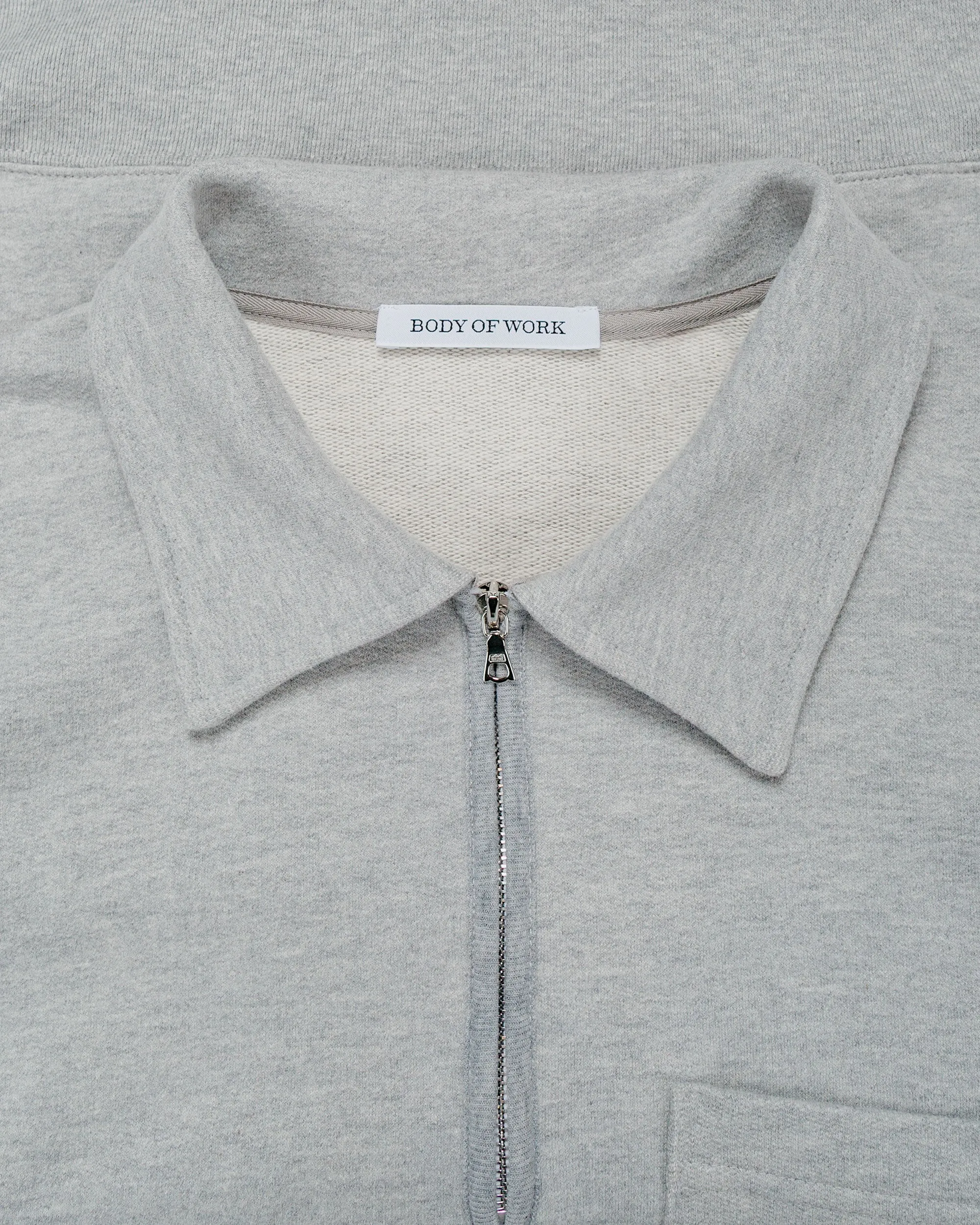Body of Work Myrtle Quarter-Zip Sweatshirt Heather Grey sold by Lost & Found product image thumbnail 4