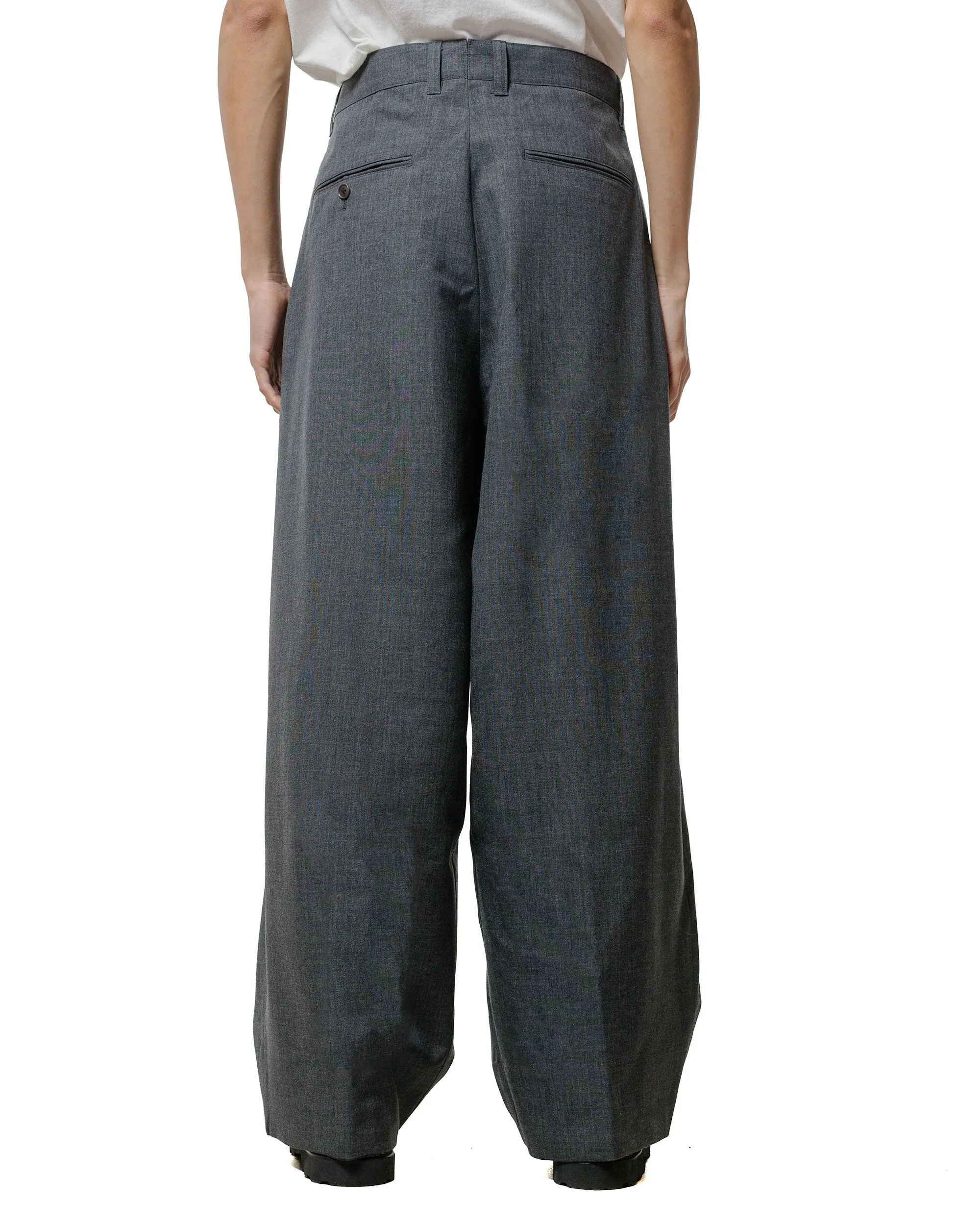 Beams Plus Studio Nicholson Alvy Double Pleat Pant Charcoal sold by Lost & Found product image thumbnail 3