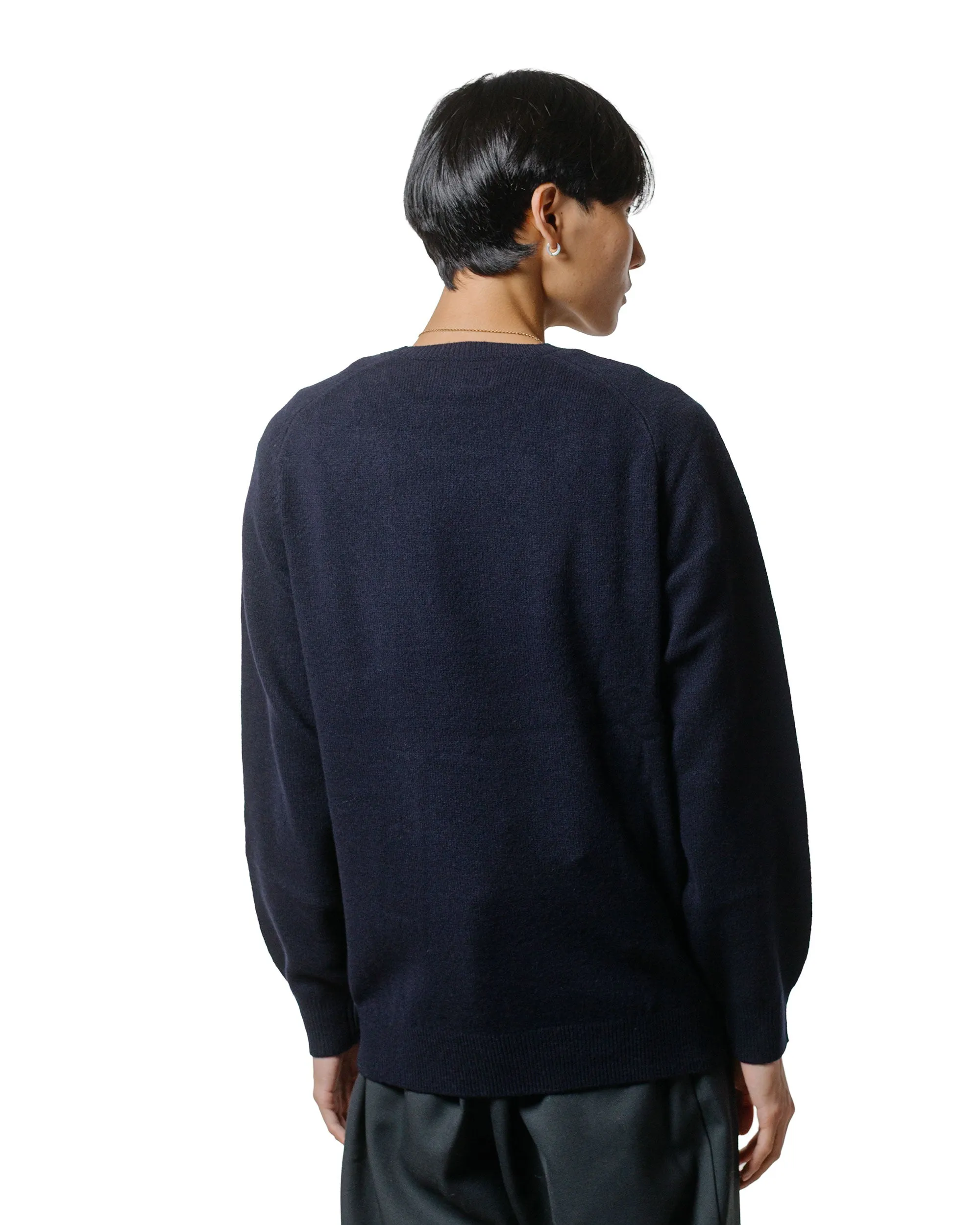 Beams Plus Crew 9G Navy sold by Lost & Found product image thumbnail 3