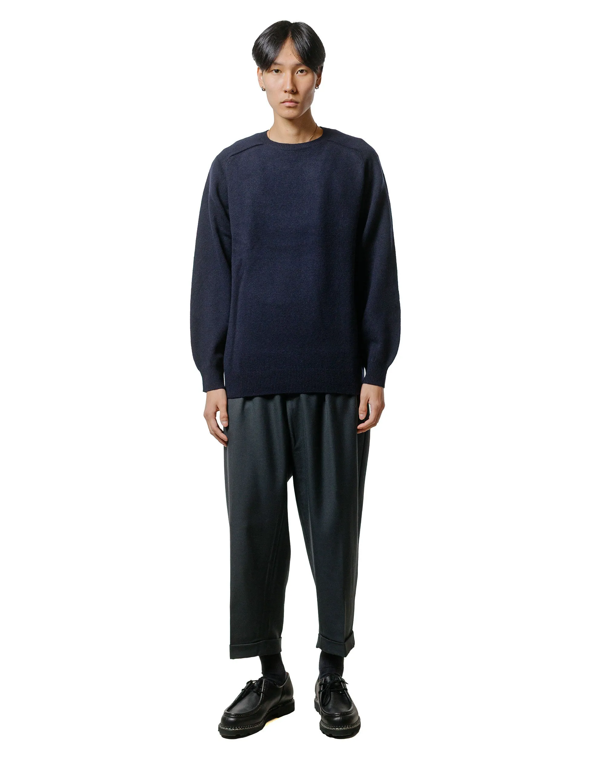 Beams Plus Crew 9G Navy sold by Lost & Found product image thumbnail 4