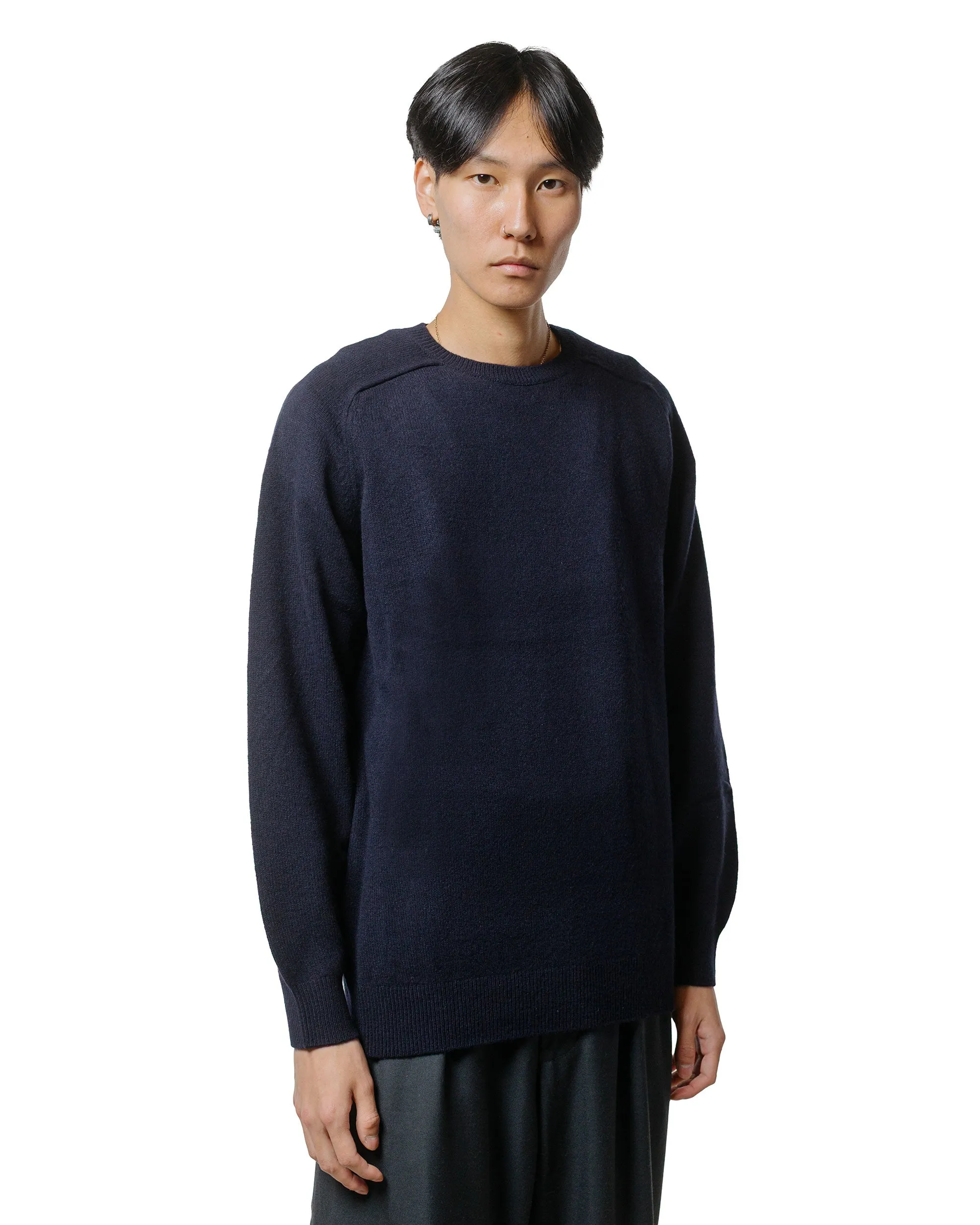 Beams Plus Crew 9G Navy sold by Lost & Found product image thumbnail 2