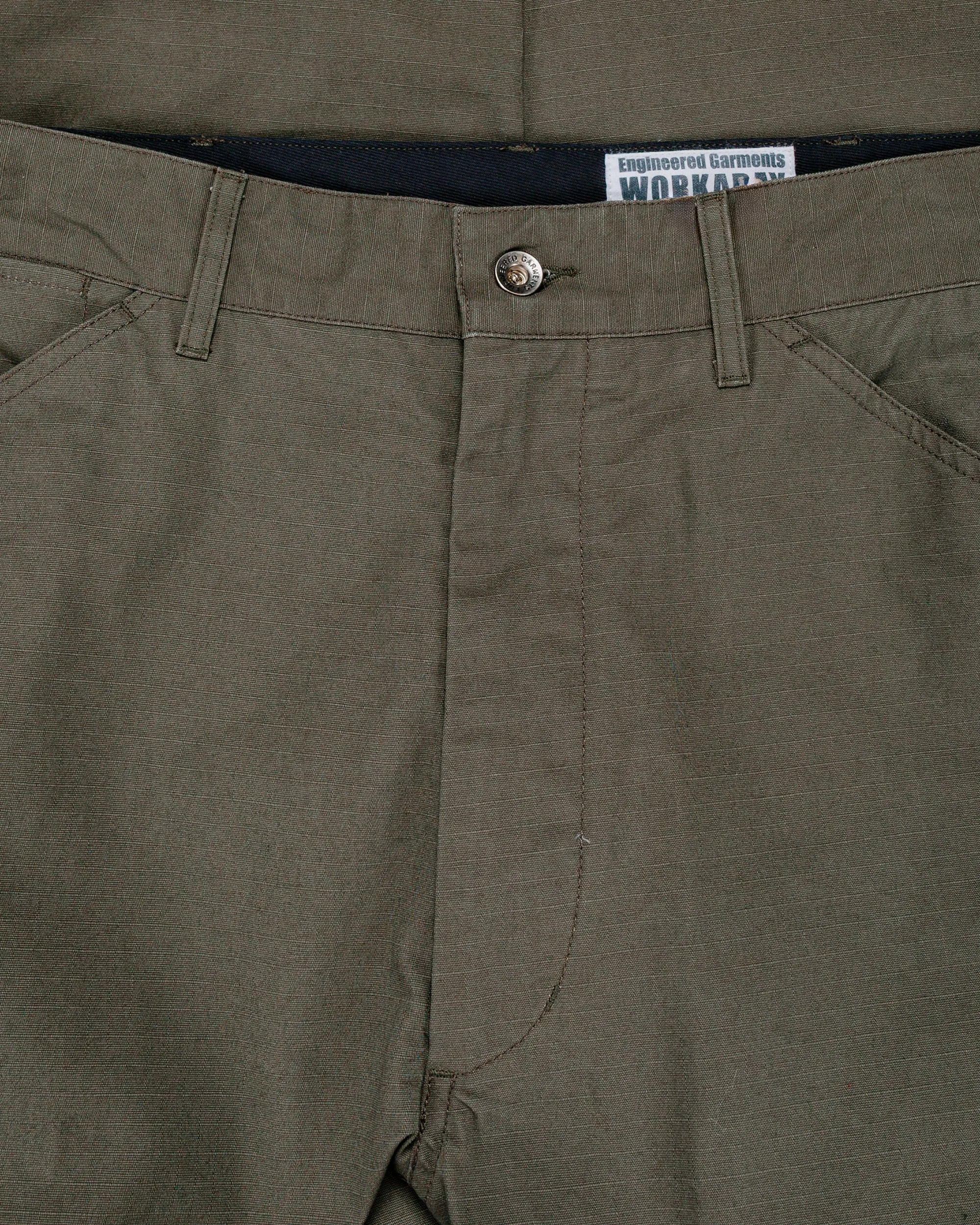 Engineered Garments Workaday Painter Pant Olive Heavyweight Cotton Ripstop sold by Lost & Found product image thumbnail 5