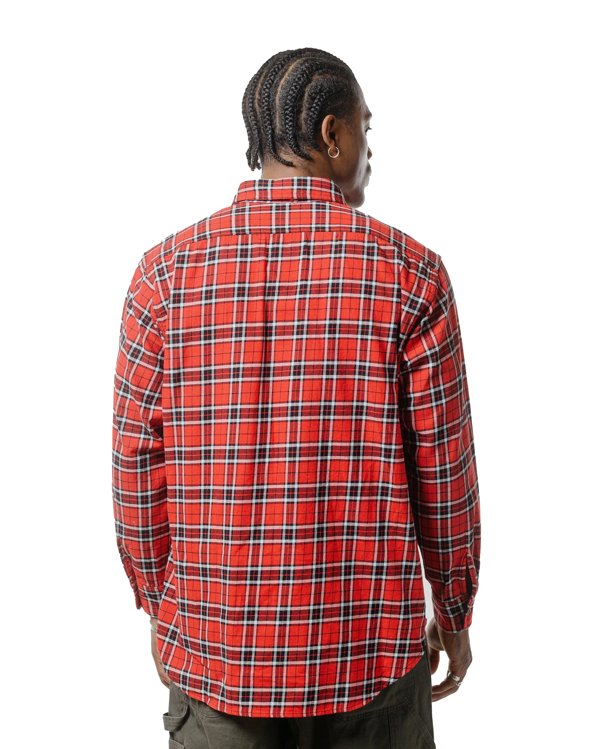 Engineered Garments Workaday Utility Shirt Red Cotton Twill Plaid sold by Lost & Found product image thumbnail 3