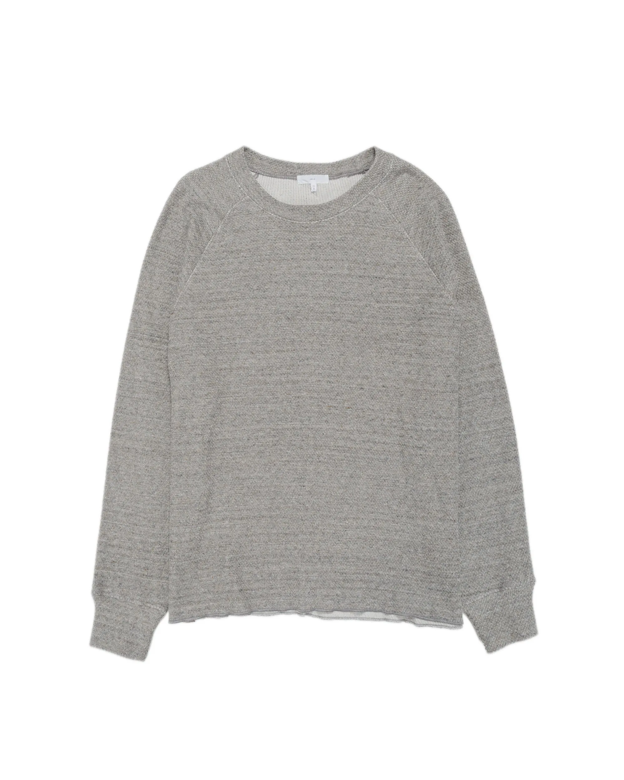 Lady White Co. Raglan Thermal Grey Melange sold by Lost & Found