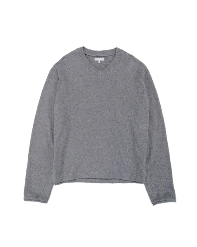 Lady White Co. Teddy High V-Neck Kelp sold by Lost & Found