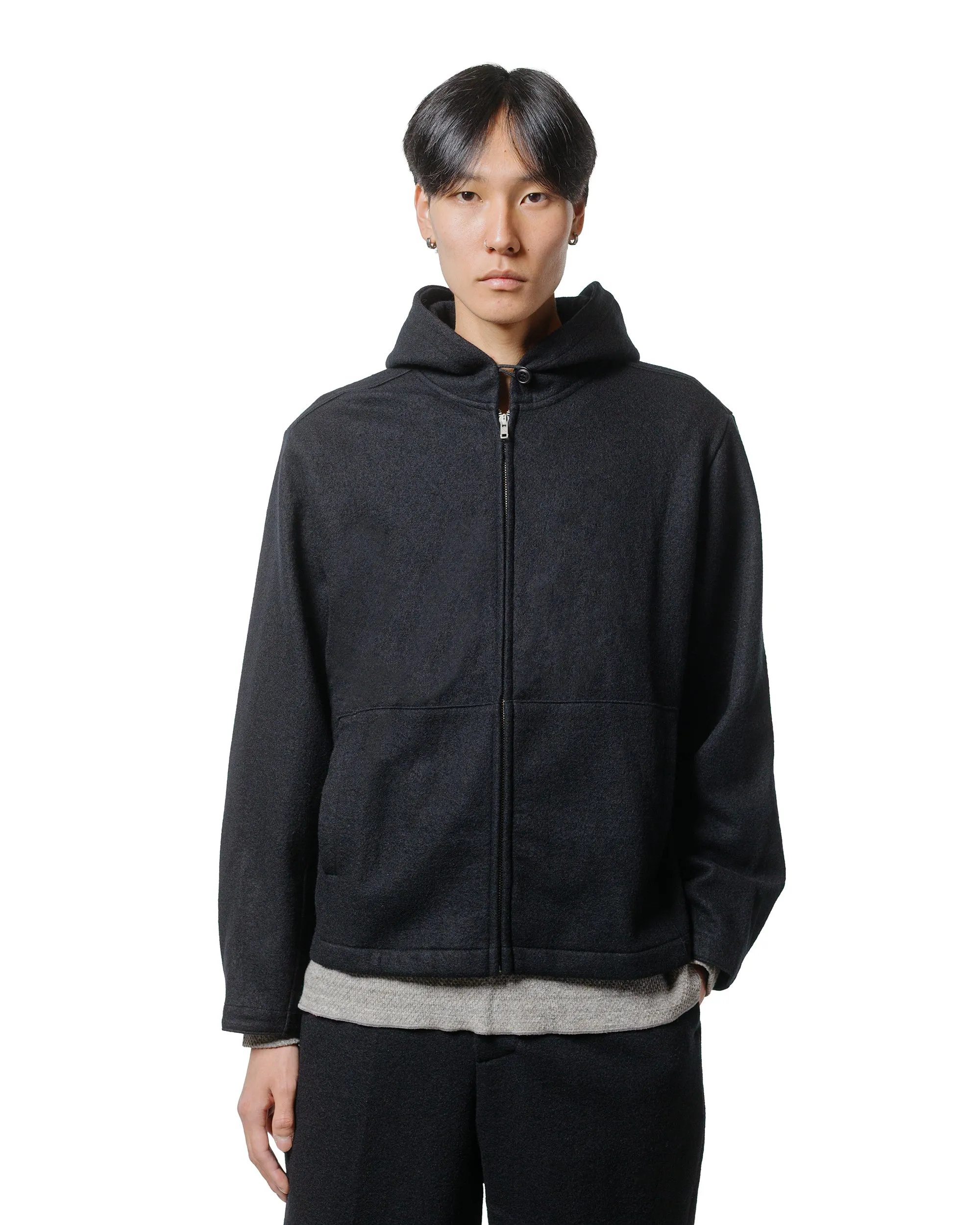 Lady White Co. Wool Zip Hoodie Black sold by Lost & Found product image thumbnail 2
