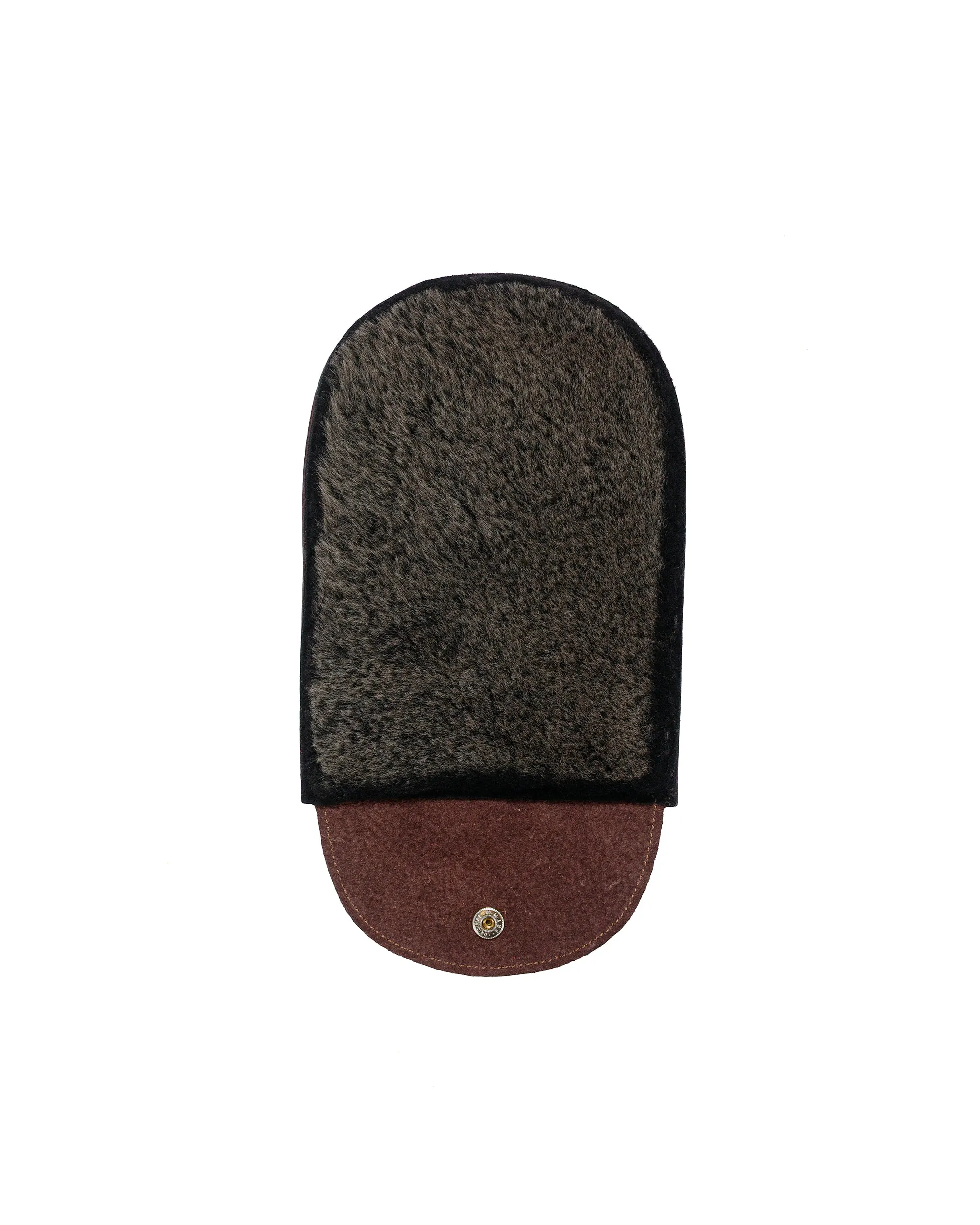 Saphir Mirror Polishing Glove Walabi Brown sold by Lost & Found
