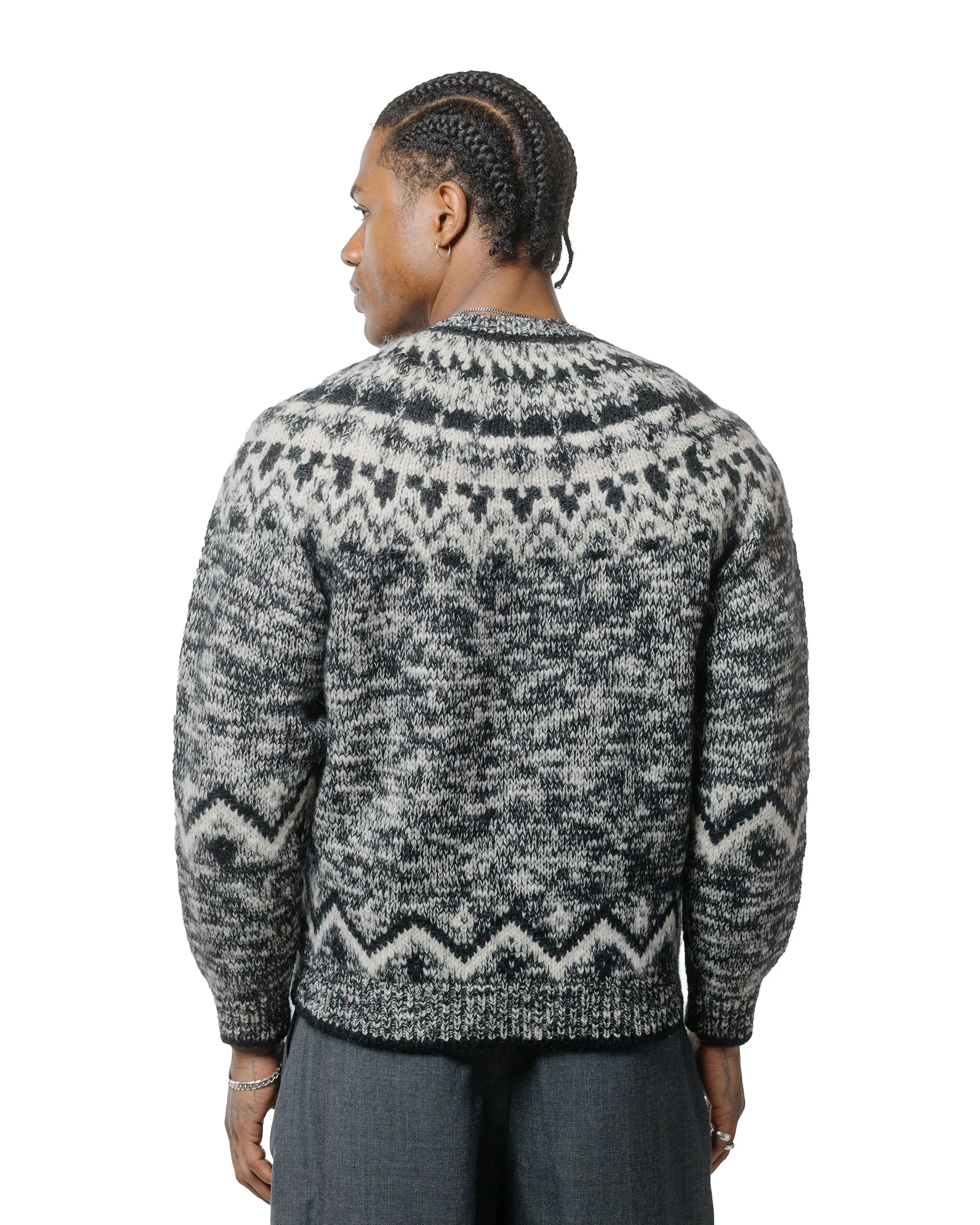 Batoner Mohair Nordic Crew Neck Black sold by Lost & Found product image thumbnail 3