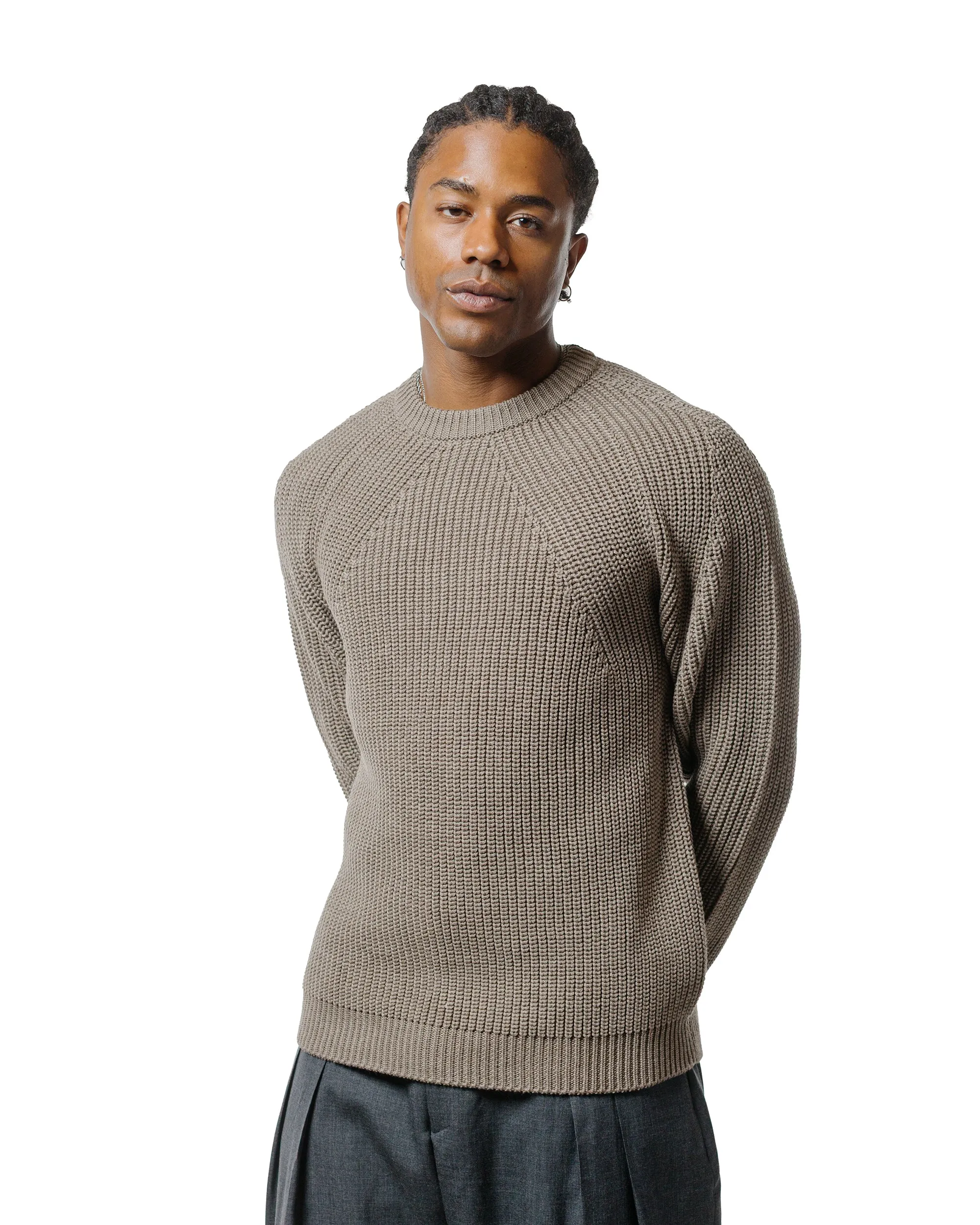 Batoner Signature Crew Neck Melange Brown sold by Lost & Found product image thumbnail 2