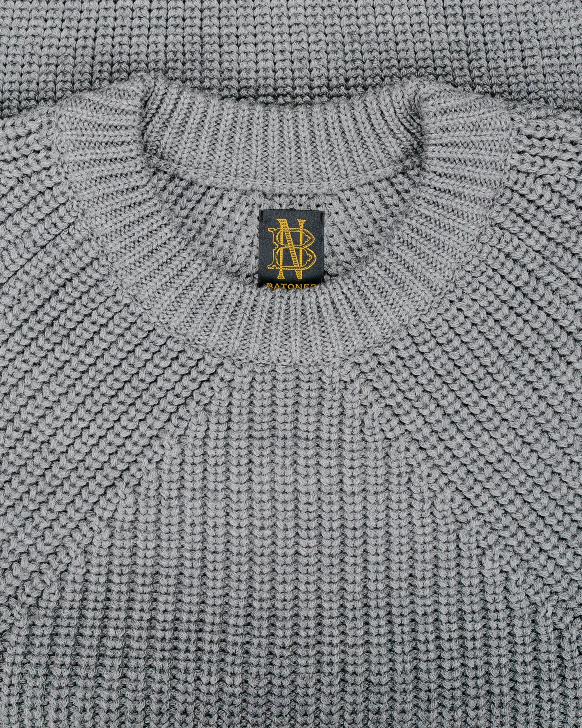 Batoner Signature Crew Neck Melange Gray sold by Lost & Found product image thumbnail 5