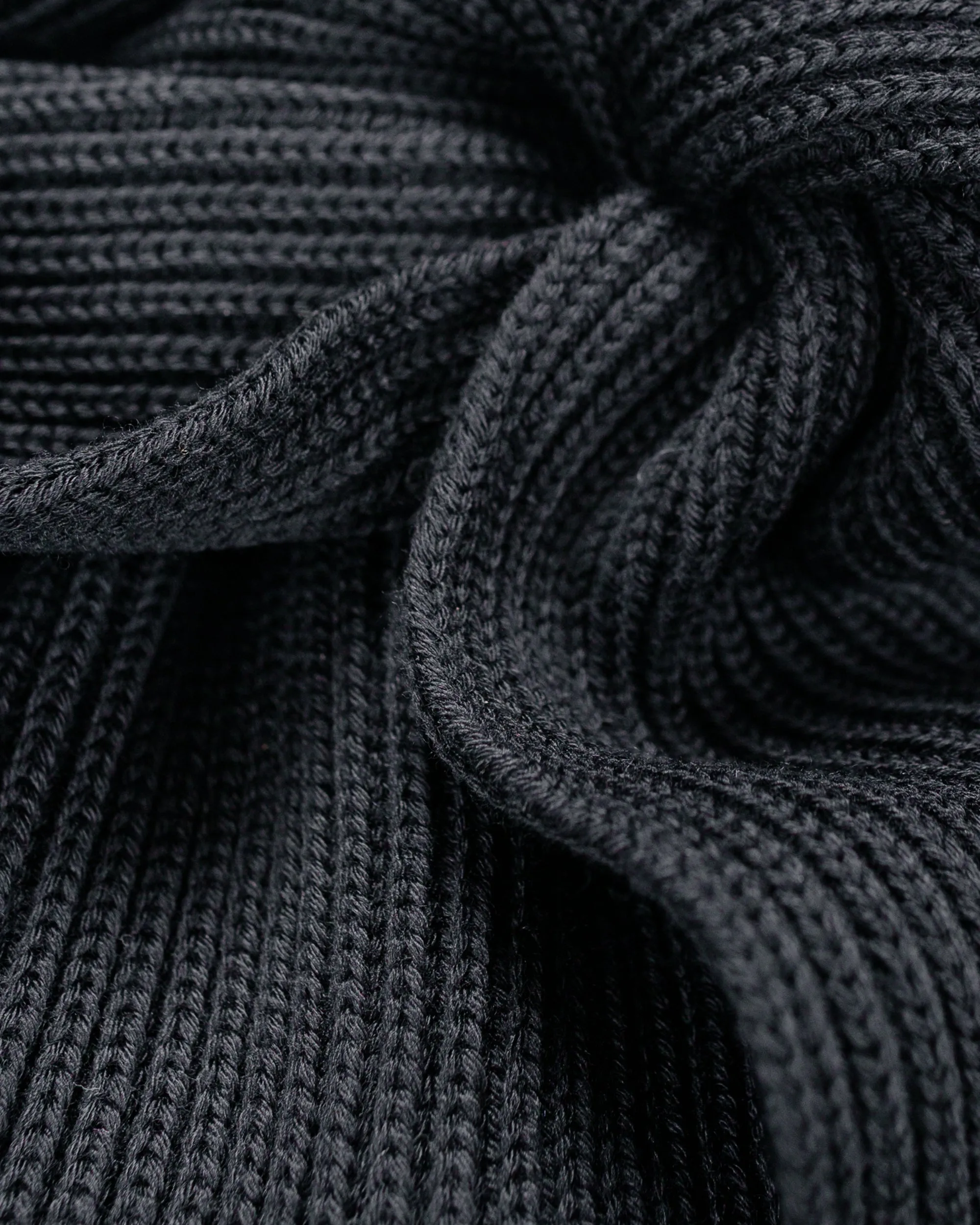 Batoner Solid Wool Rib Muffler Black sold by Lost & Found product image thumbnail 2