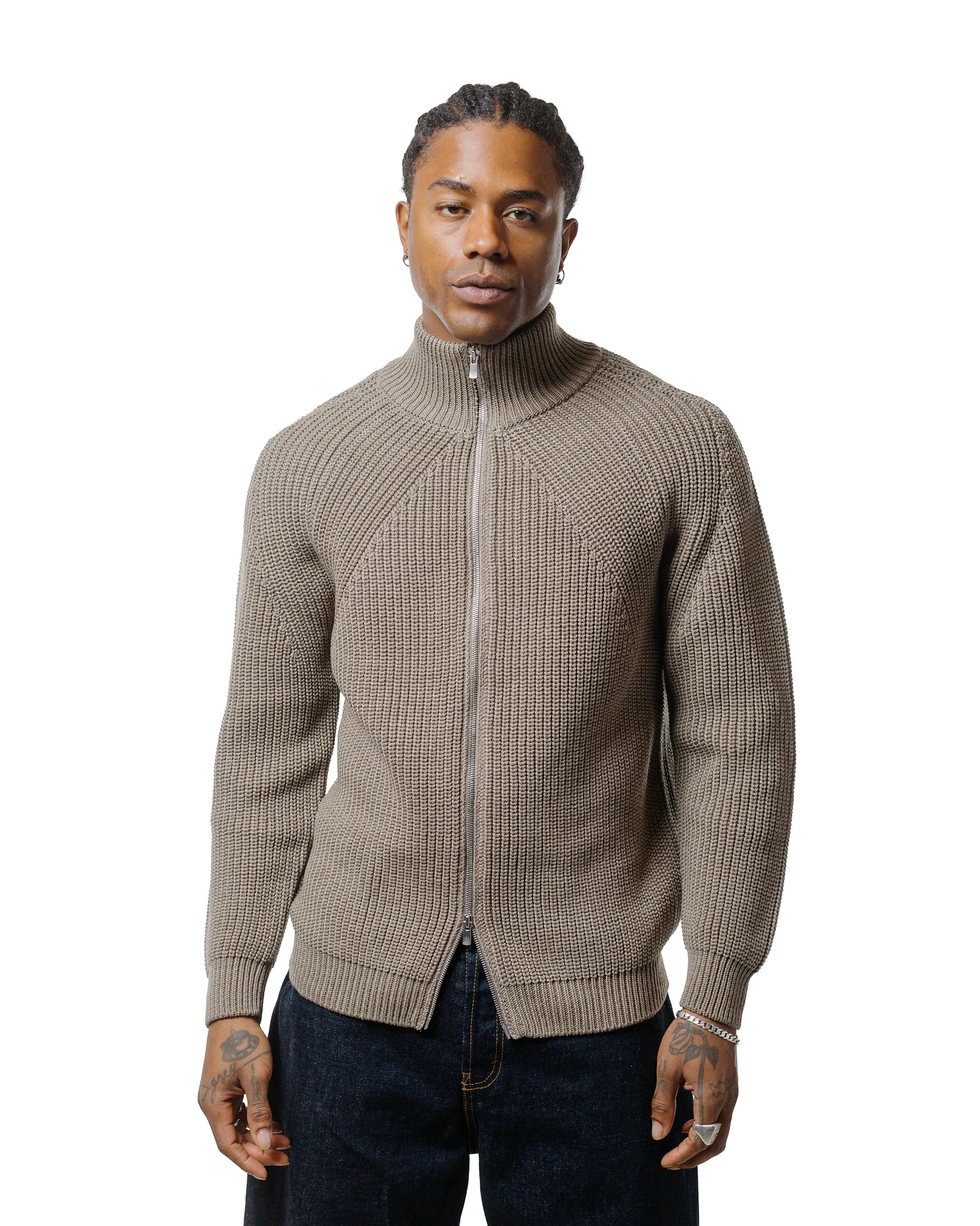 Batoner Signature Driver Knit Melange Brown sold by Lost & Found product image thumbnail 2